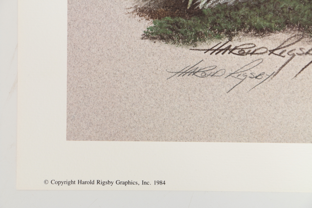 Harold Rigsby Limited Edition Offset Lithographs of Woodland Animals