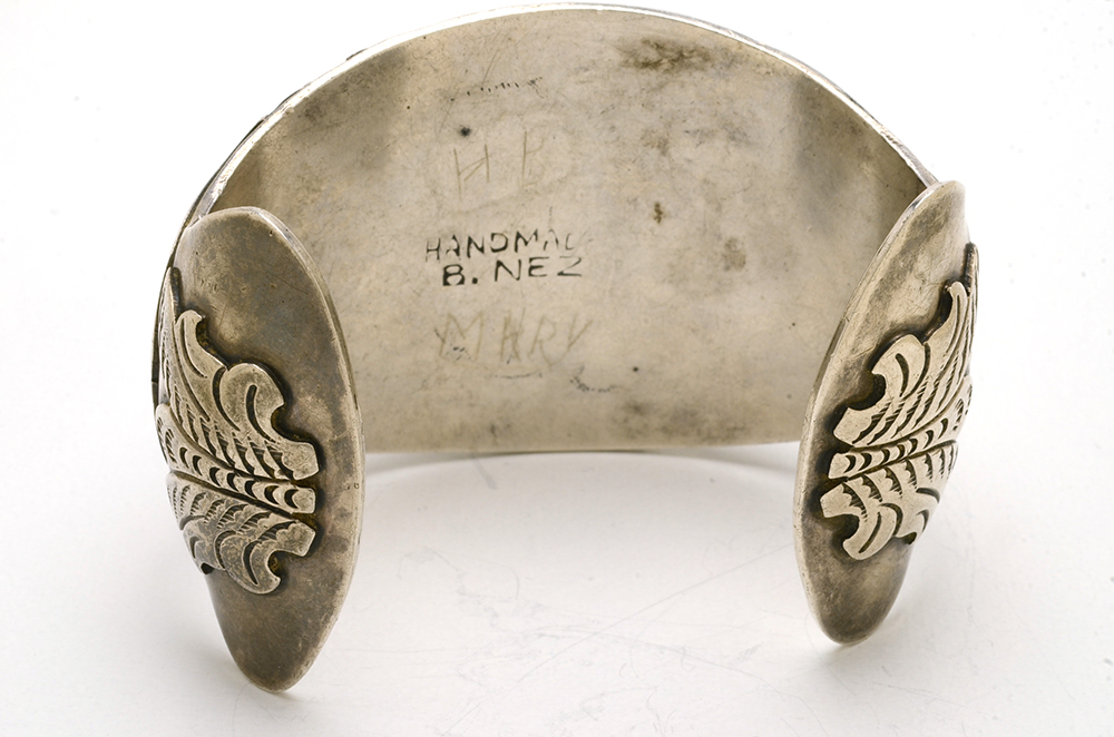 B. Nez Navajo Sterling Silver and Turquoise Cuff