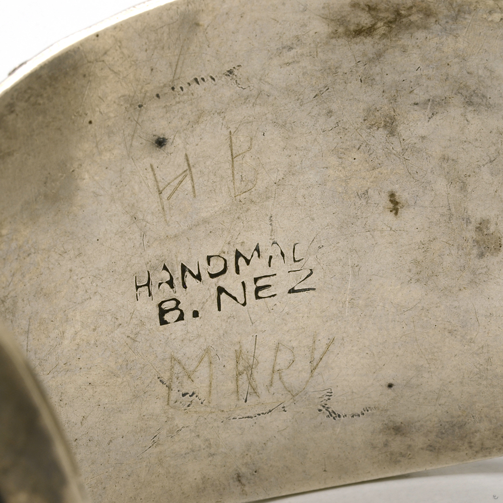 B. Nez Navajo Sterling Silver and Turquoise Cuff