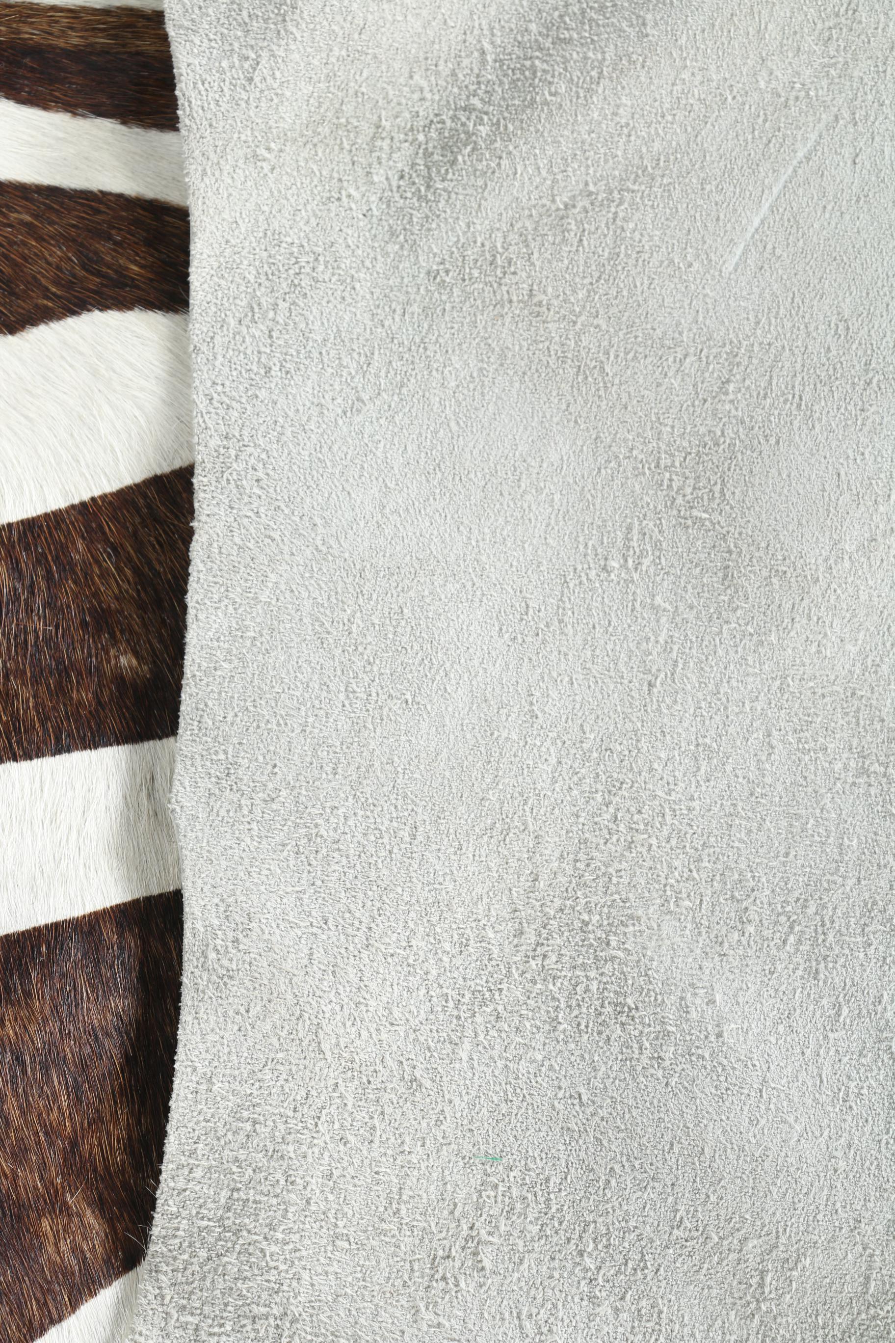 Zebra Print Cowhide Rug