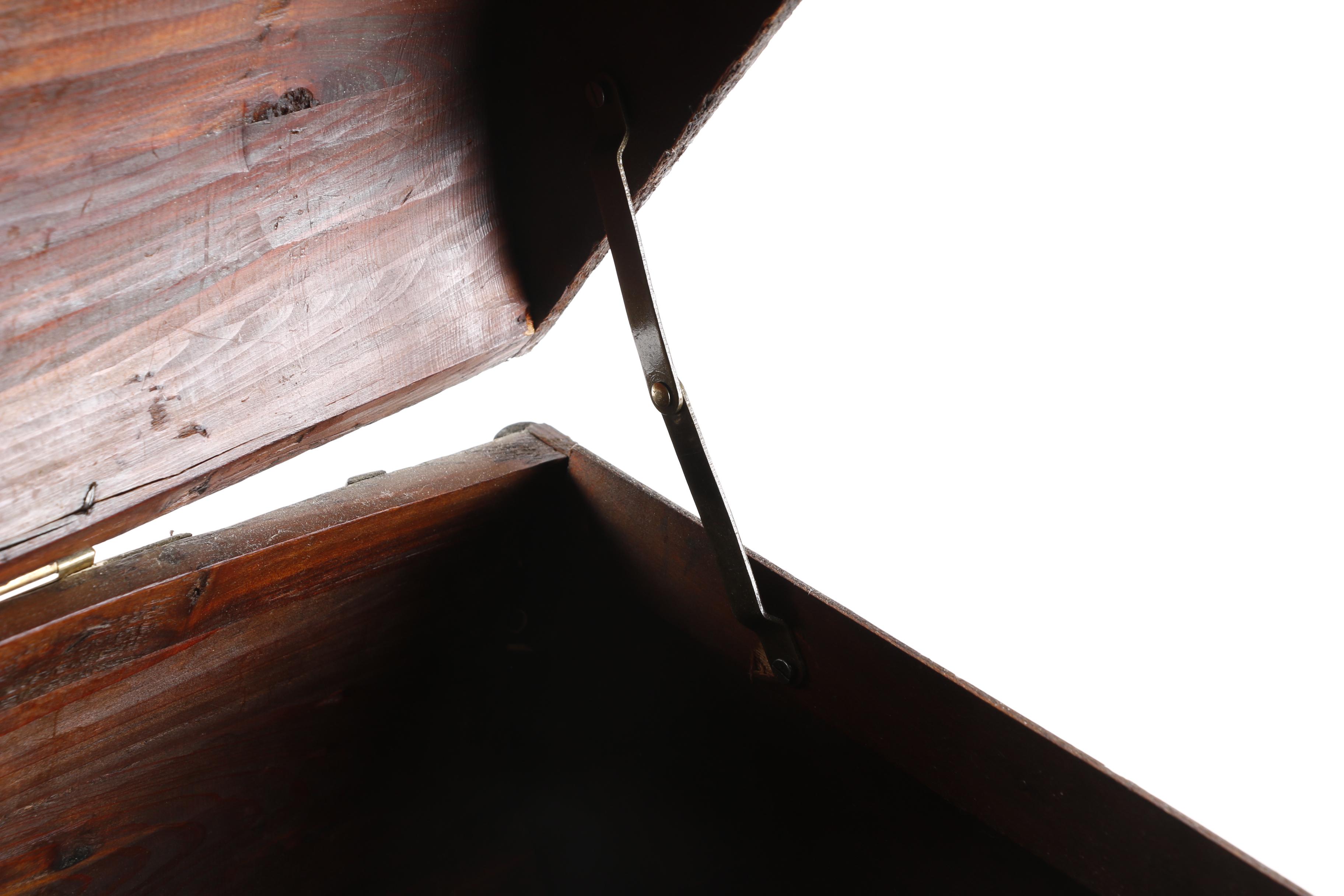 Small Wooden Barrel Chest