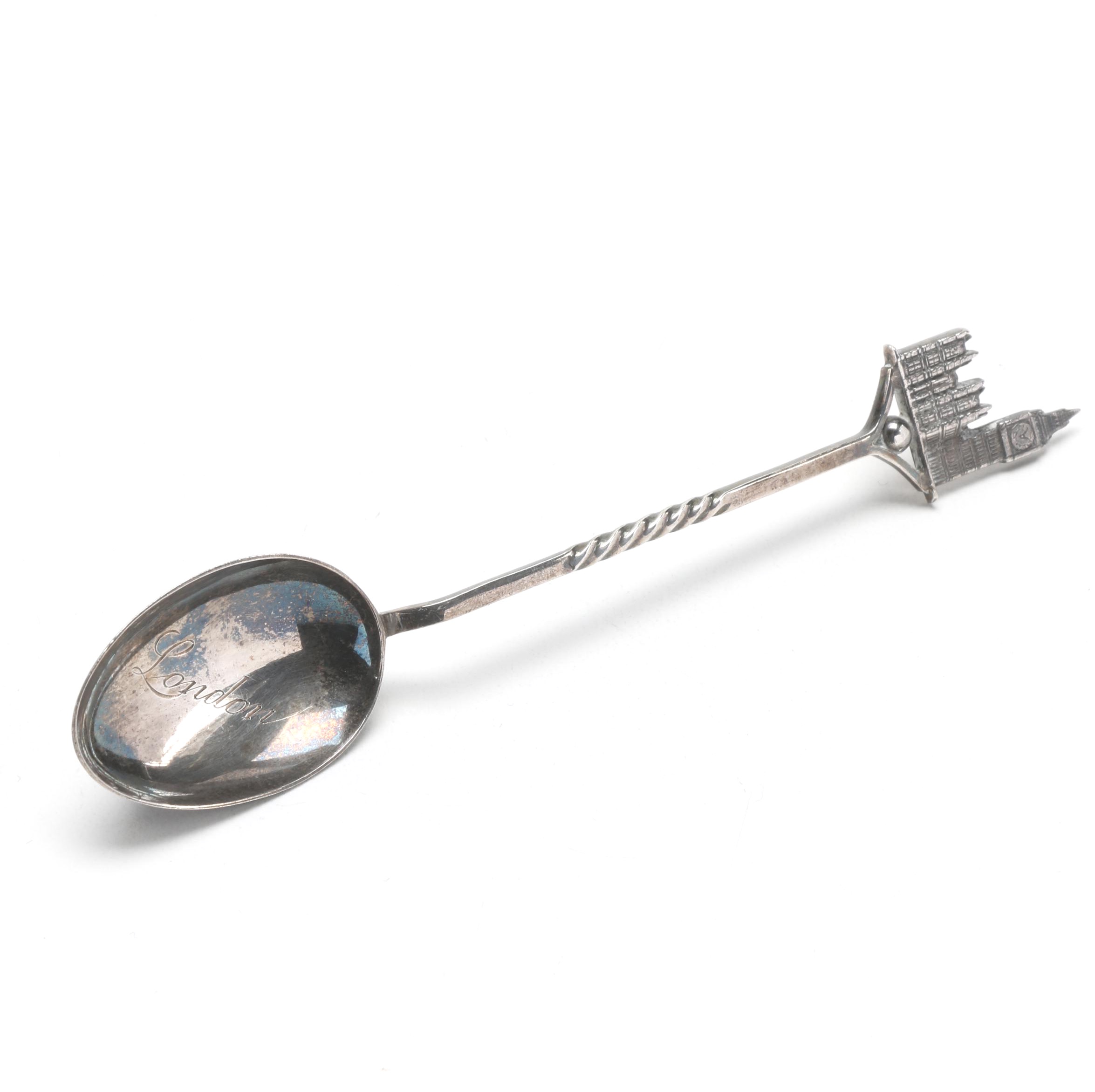 1904 Cornelius Saunders & Francis Shepherd Sterling Silver London Souvenir Spoon