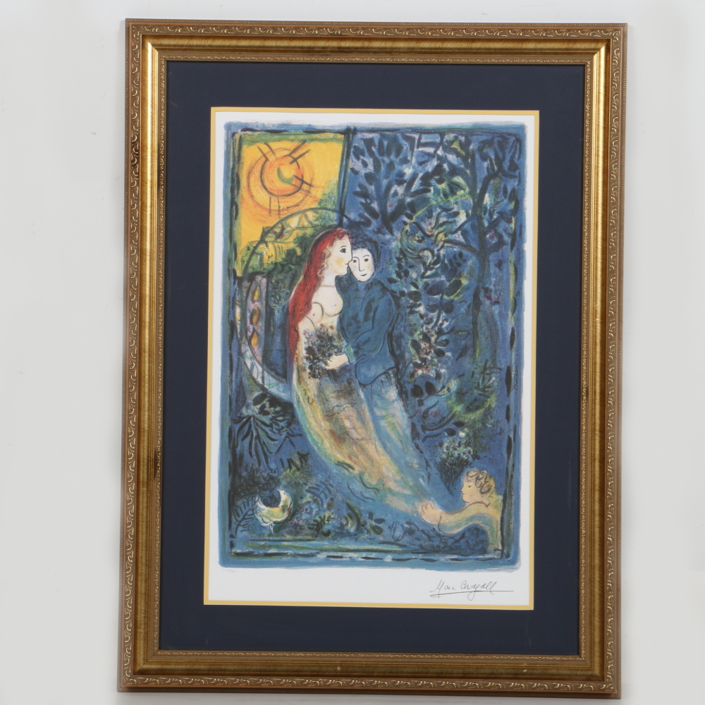 After Marc Chagall Limited Edition Offset Lithograph "The Wedding"