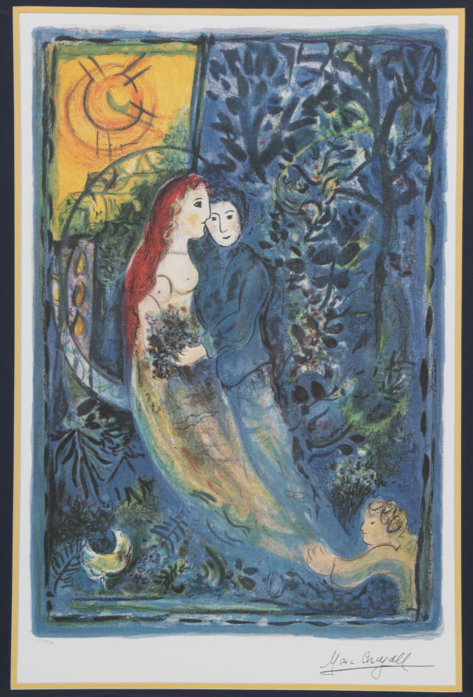 After Marc Chagall Limited Edition Offset Lithograph "The Wedding"
