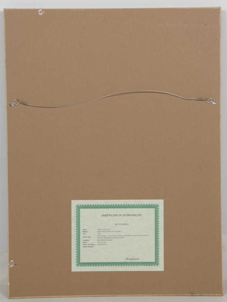 After Marc Chagall Limited Edition Offset Lithograph "The Wedding"