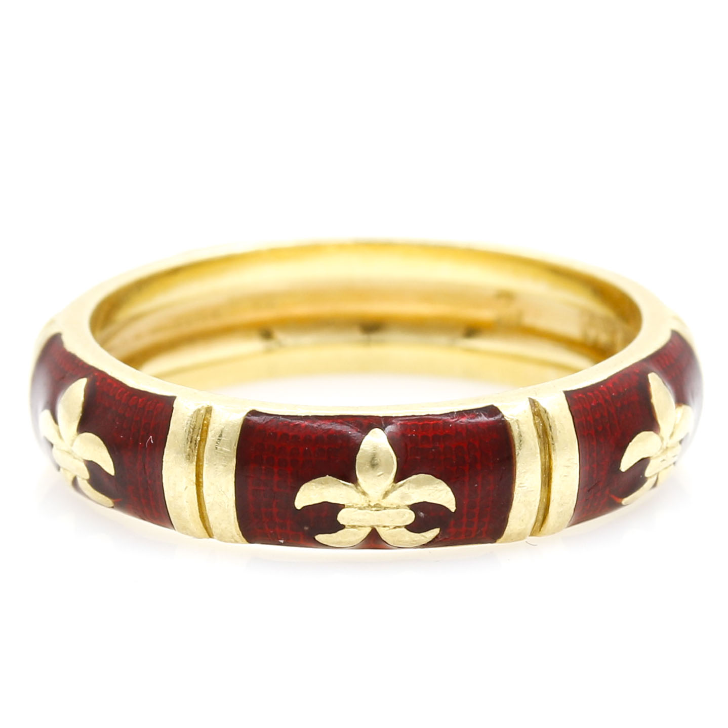 18K Yellow Gold Hidalgo Enameled Ring