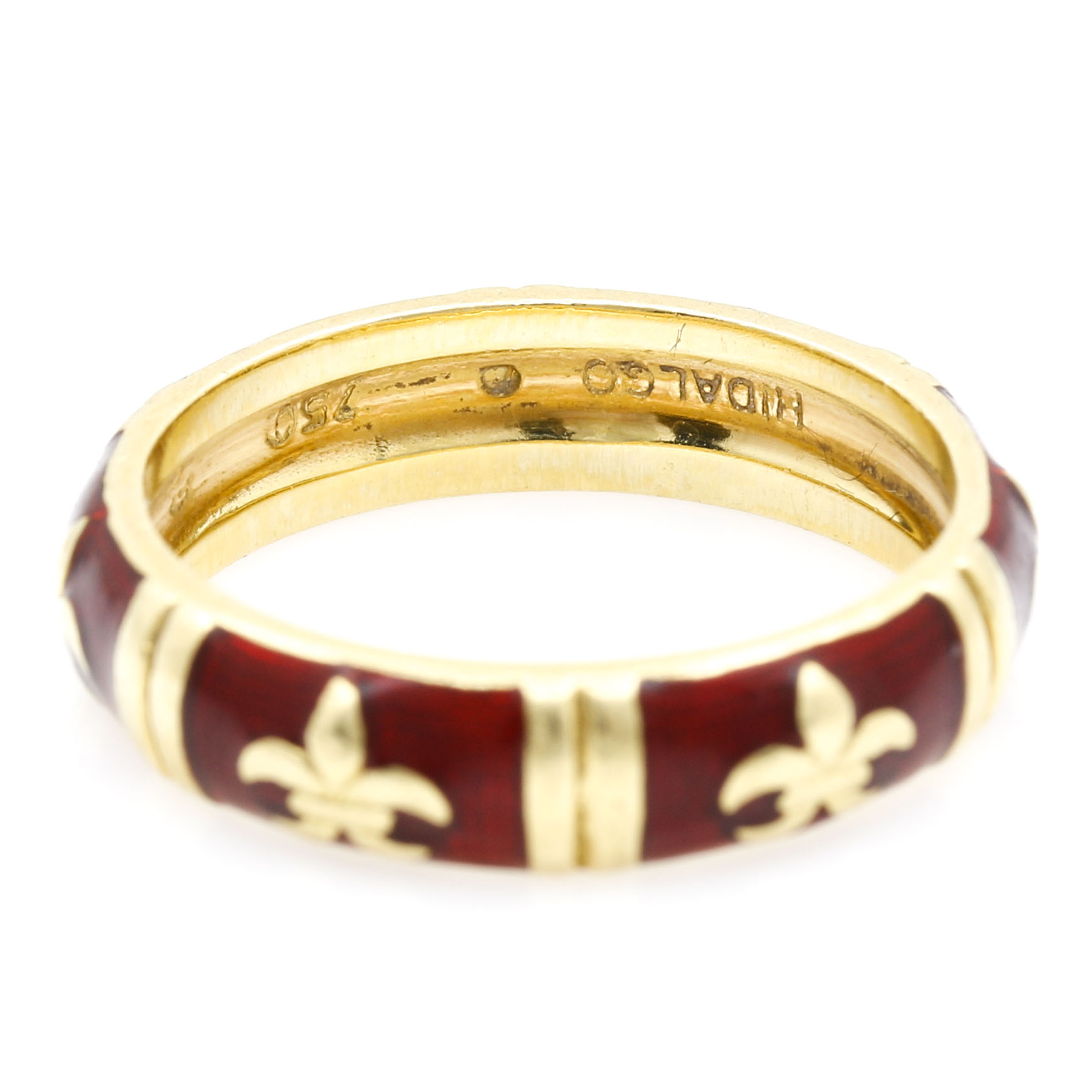 18K Yellow Gold Hidalgo Enameled Ring