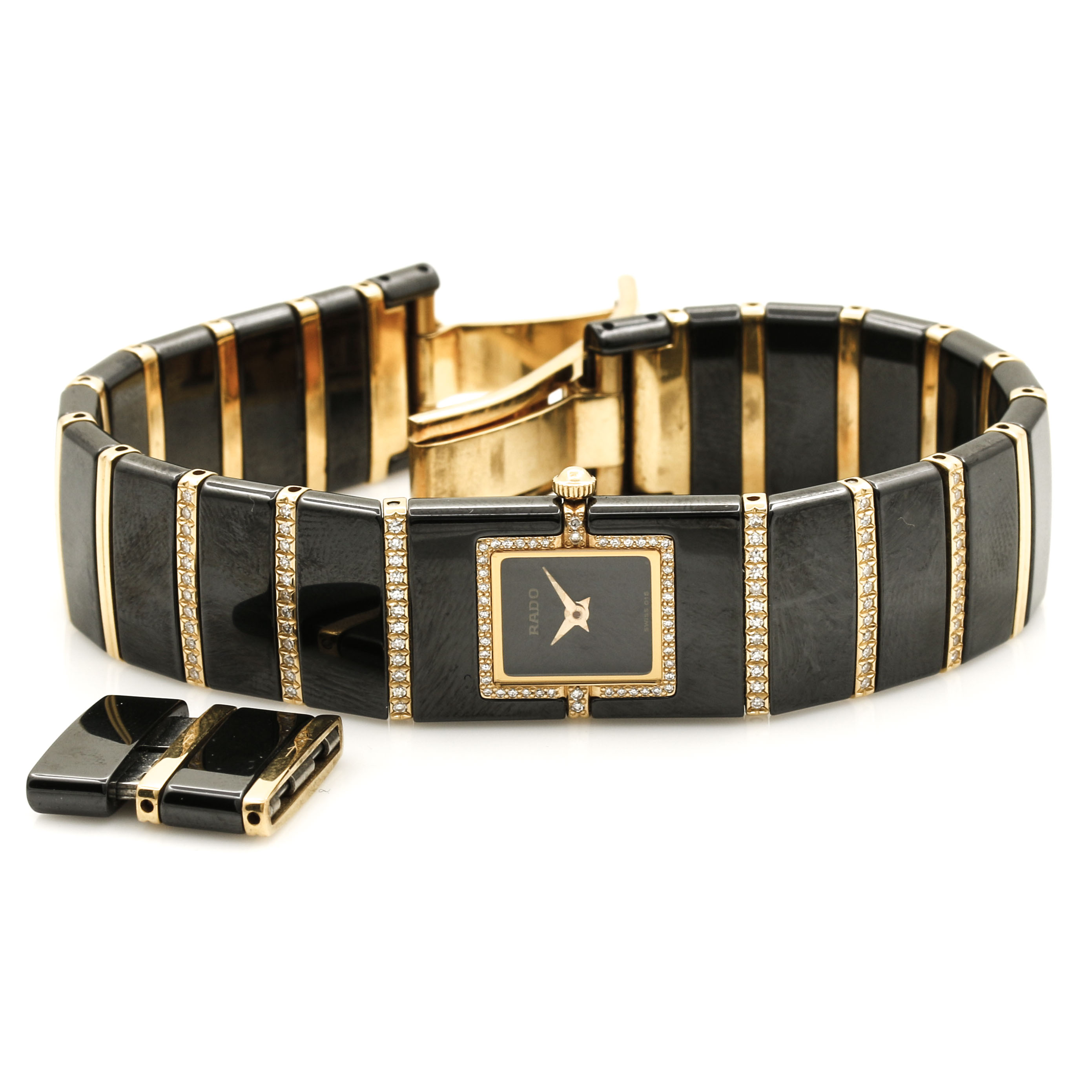 18K Yellow Gold and Steel Rado Watch