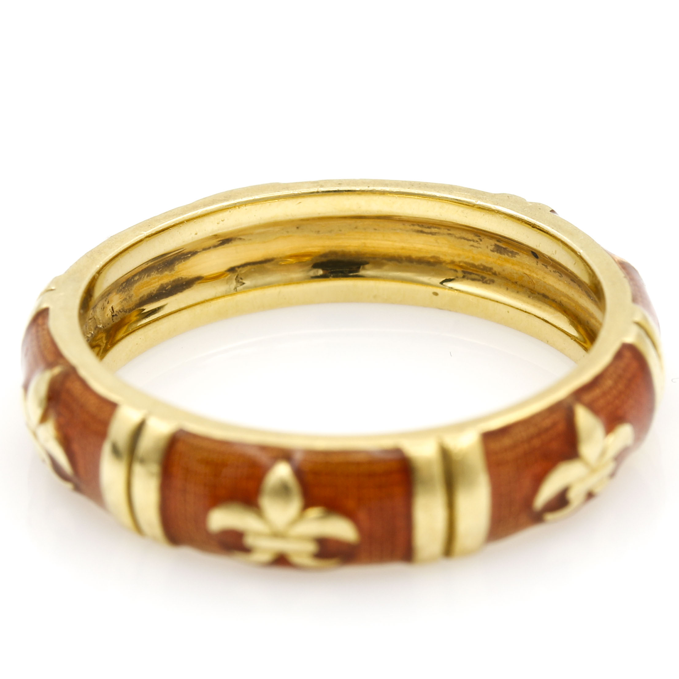 18K Yellow Gold Hidalgo Enameled Ring