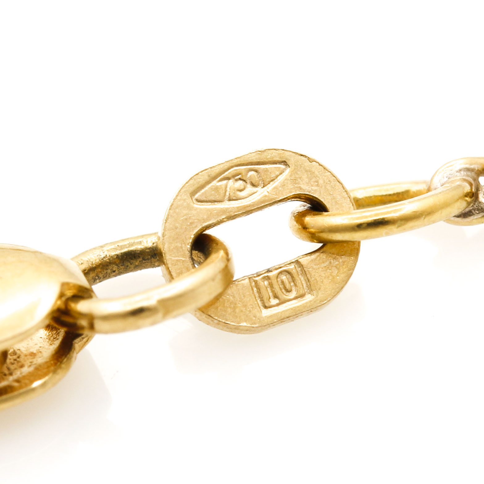 18K Yellow Gold Diamond Necklace