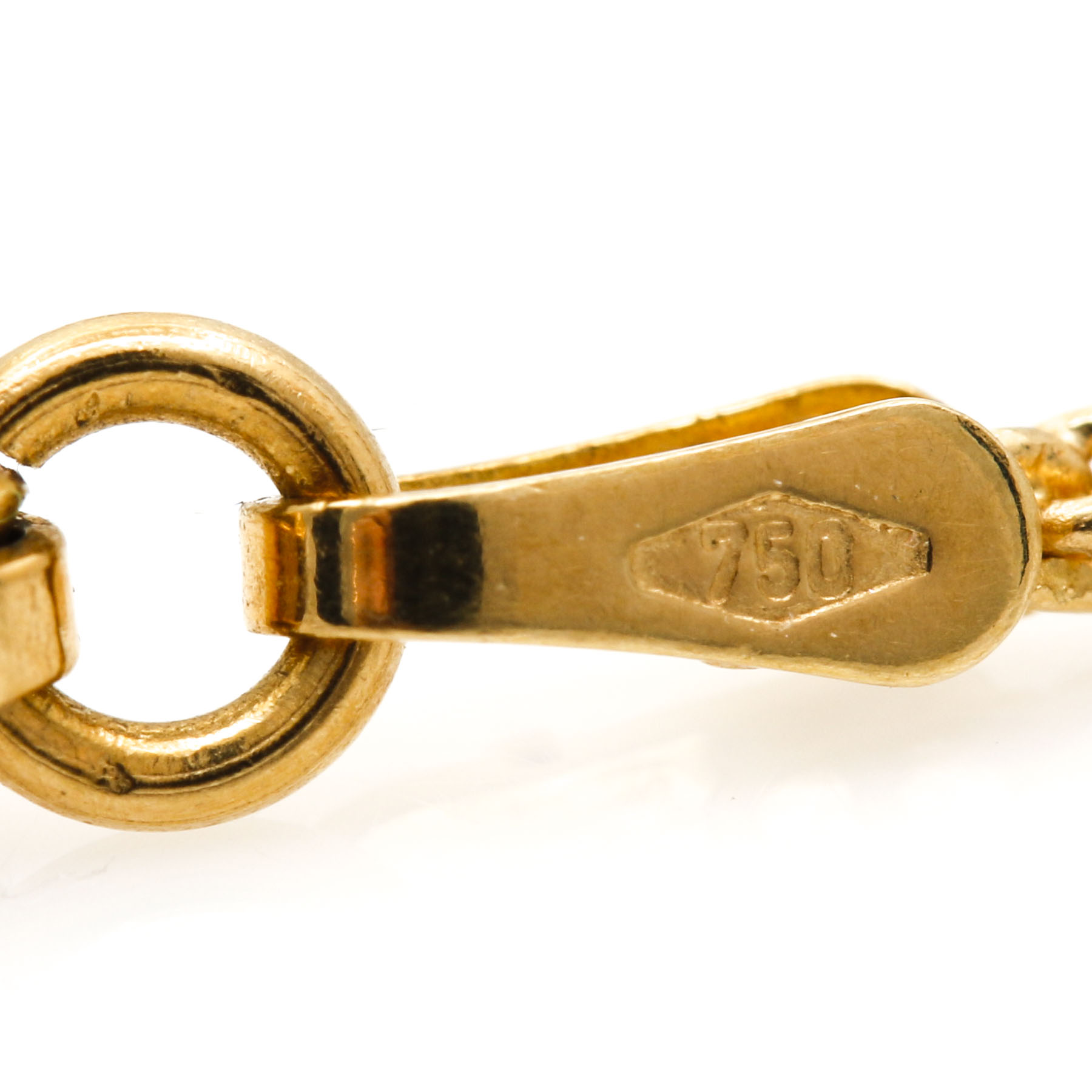 18K Yellow Gold Citrine Pendant Necklace