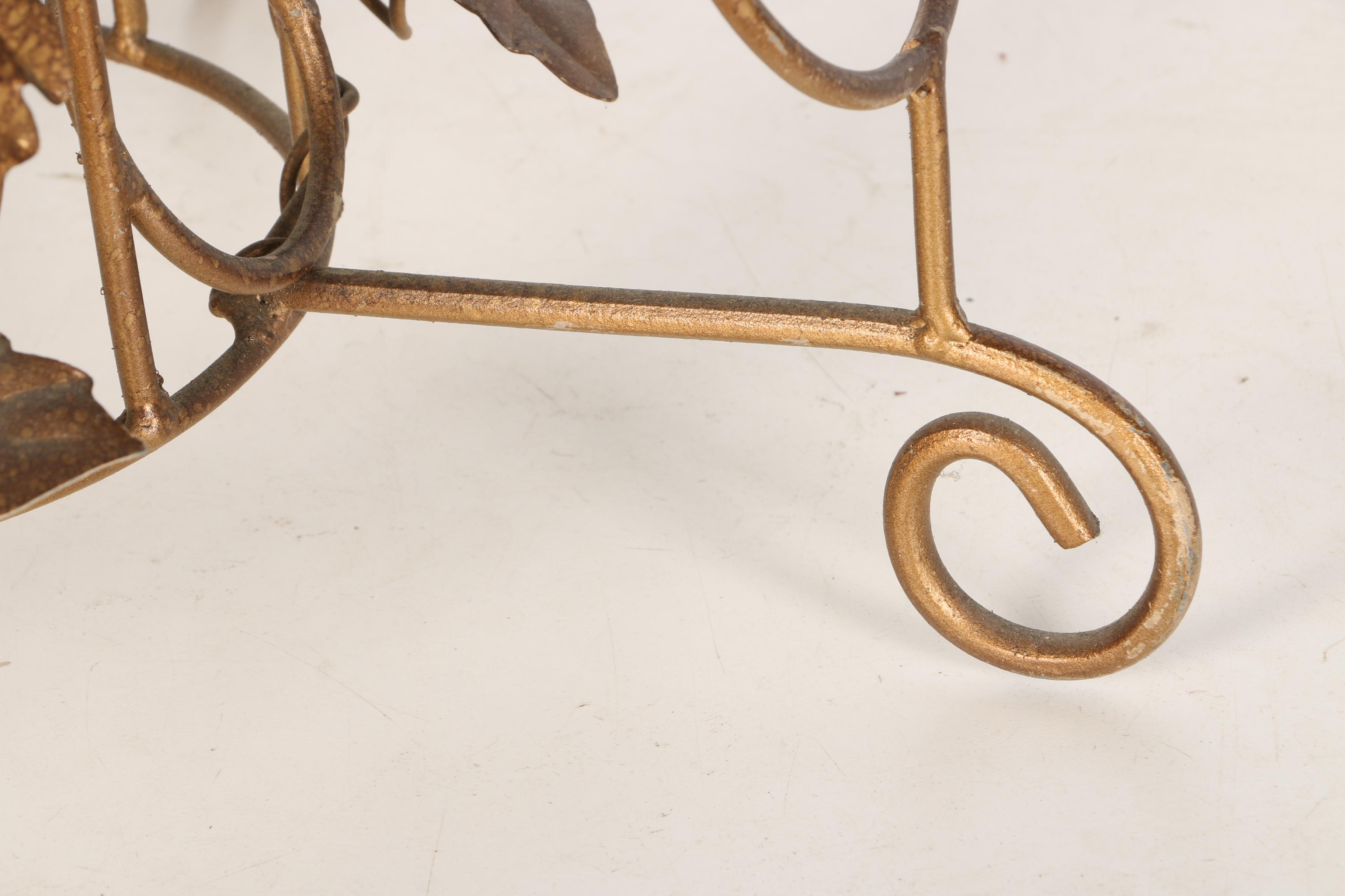 Contemporary Copper Tone Wine Rack