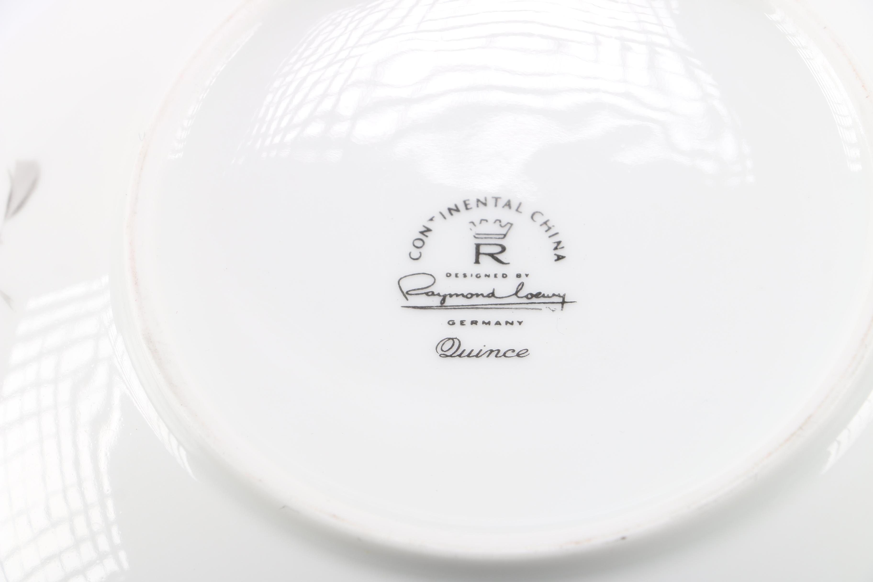 Continental China in the "Quince" Pattern