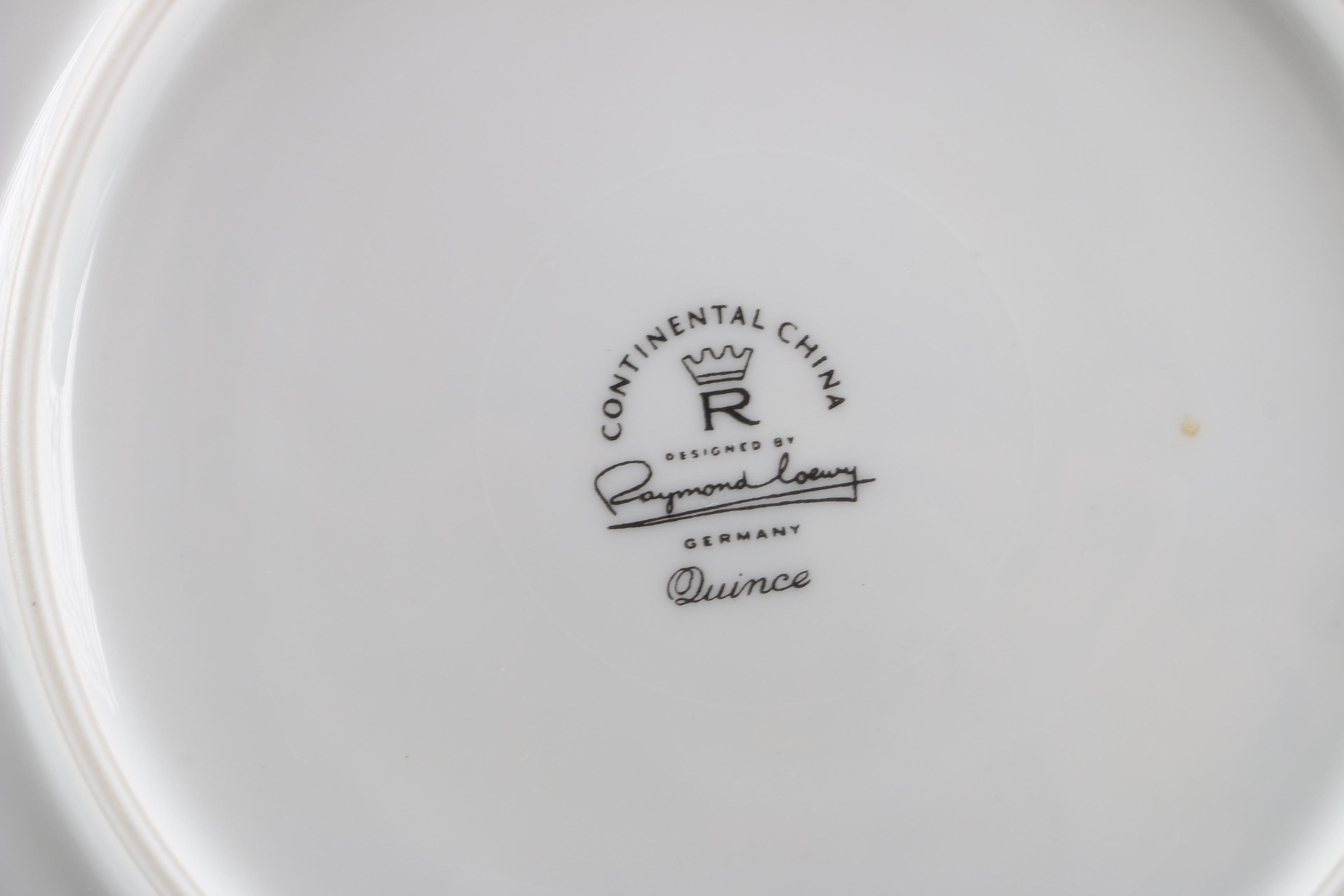 Continental China in the "Quince" Pattern