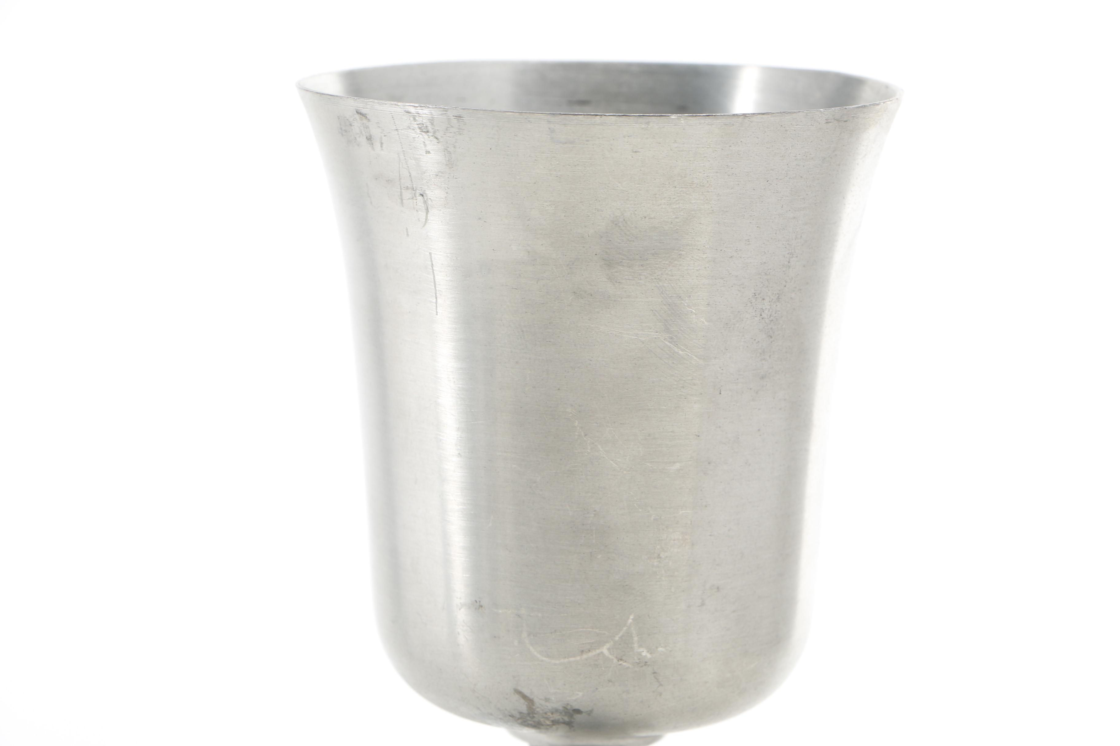 Collection of Pewter Goblets