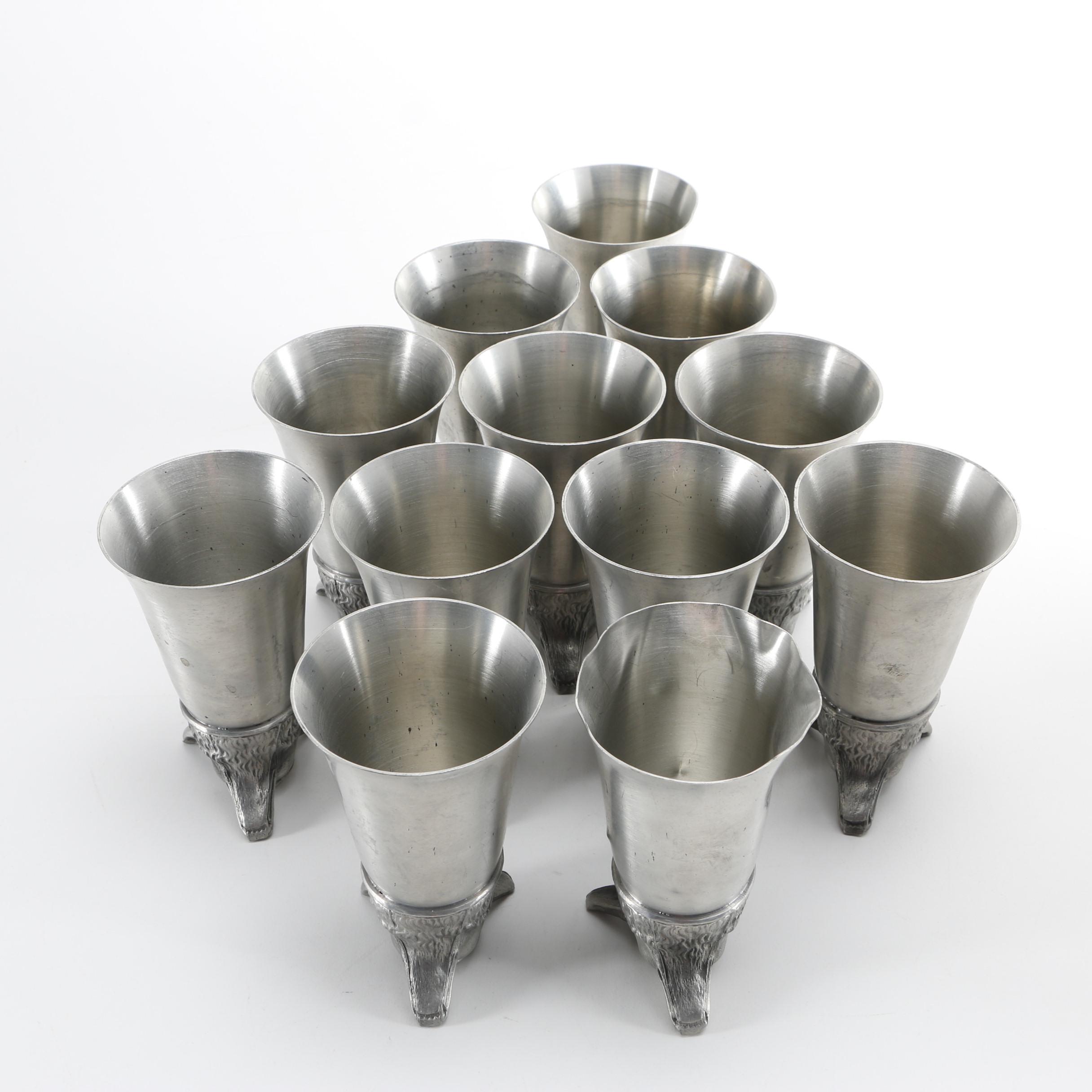 Collection of Pewter Goblets
