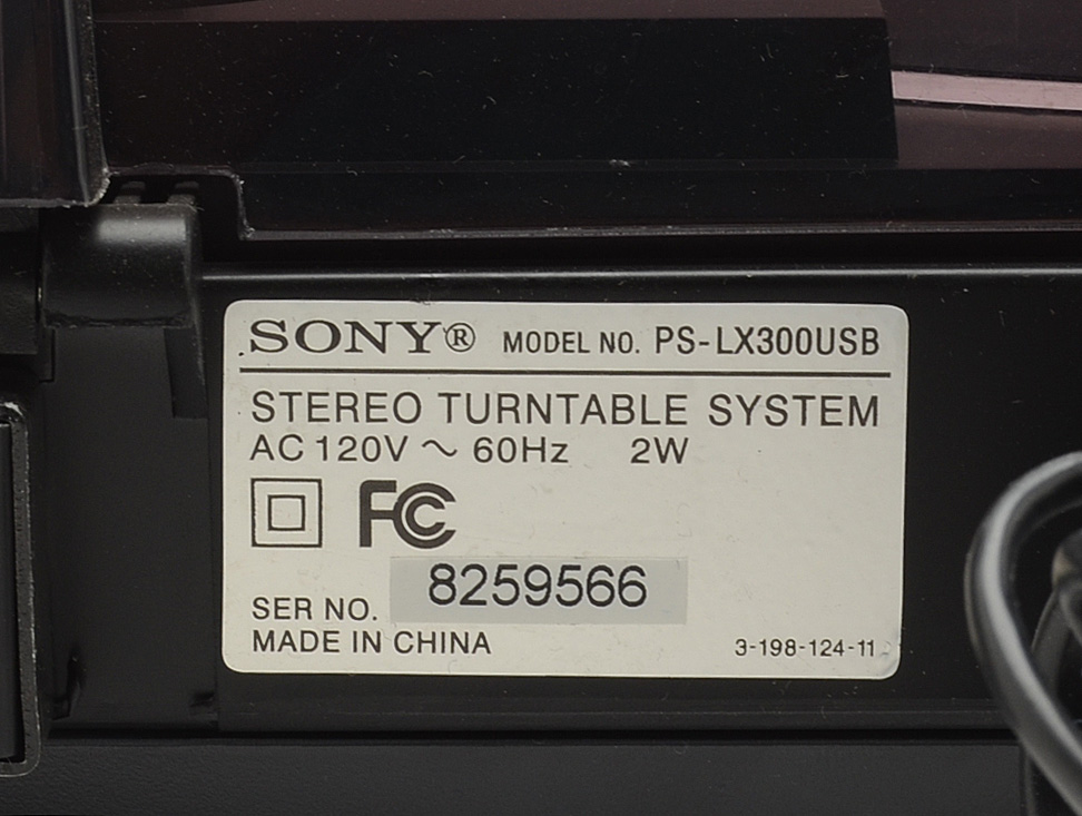 Sony USB Turntable