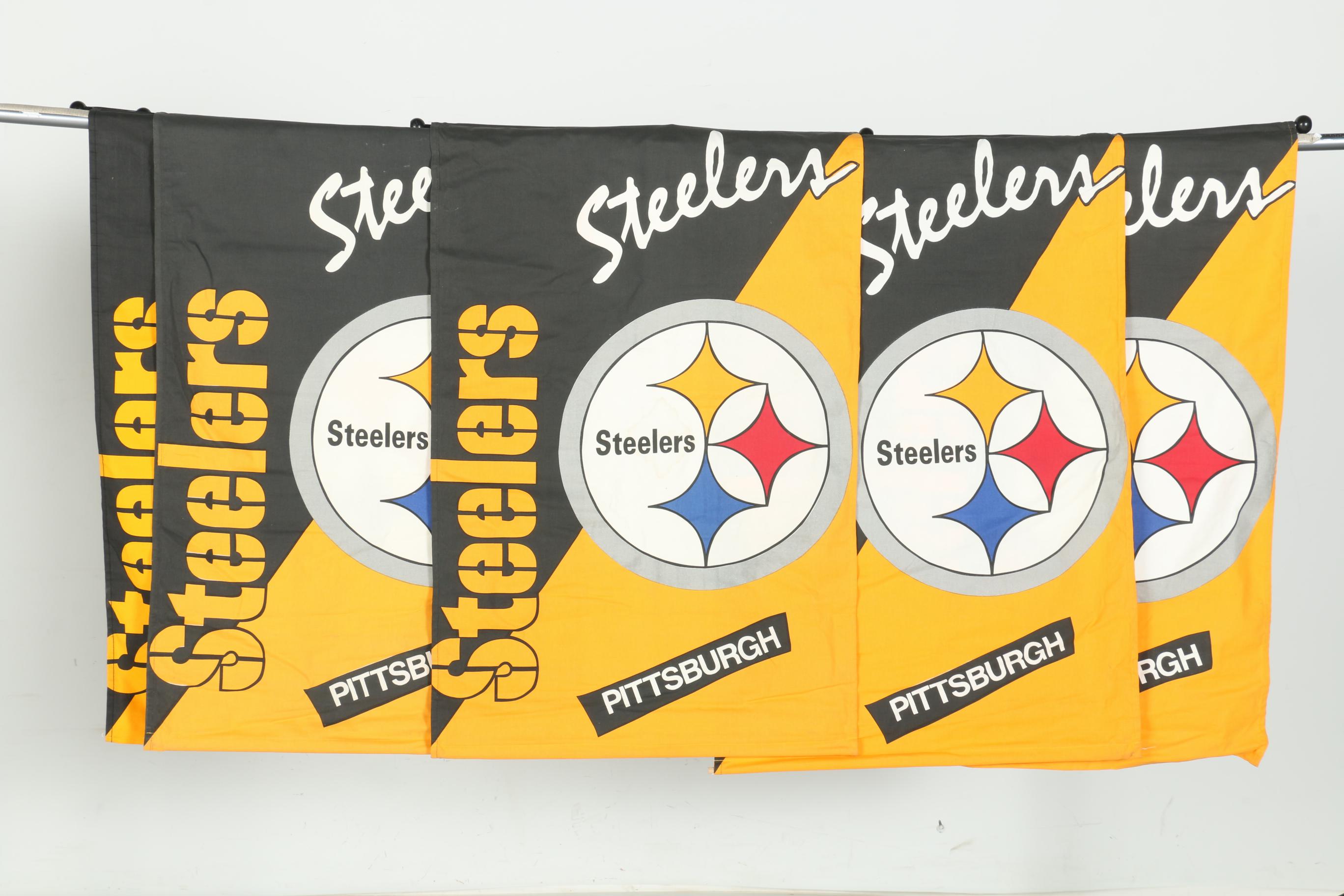 Pittsburgh Steelers, Penguins, and Pirates Sports Flags