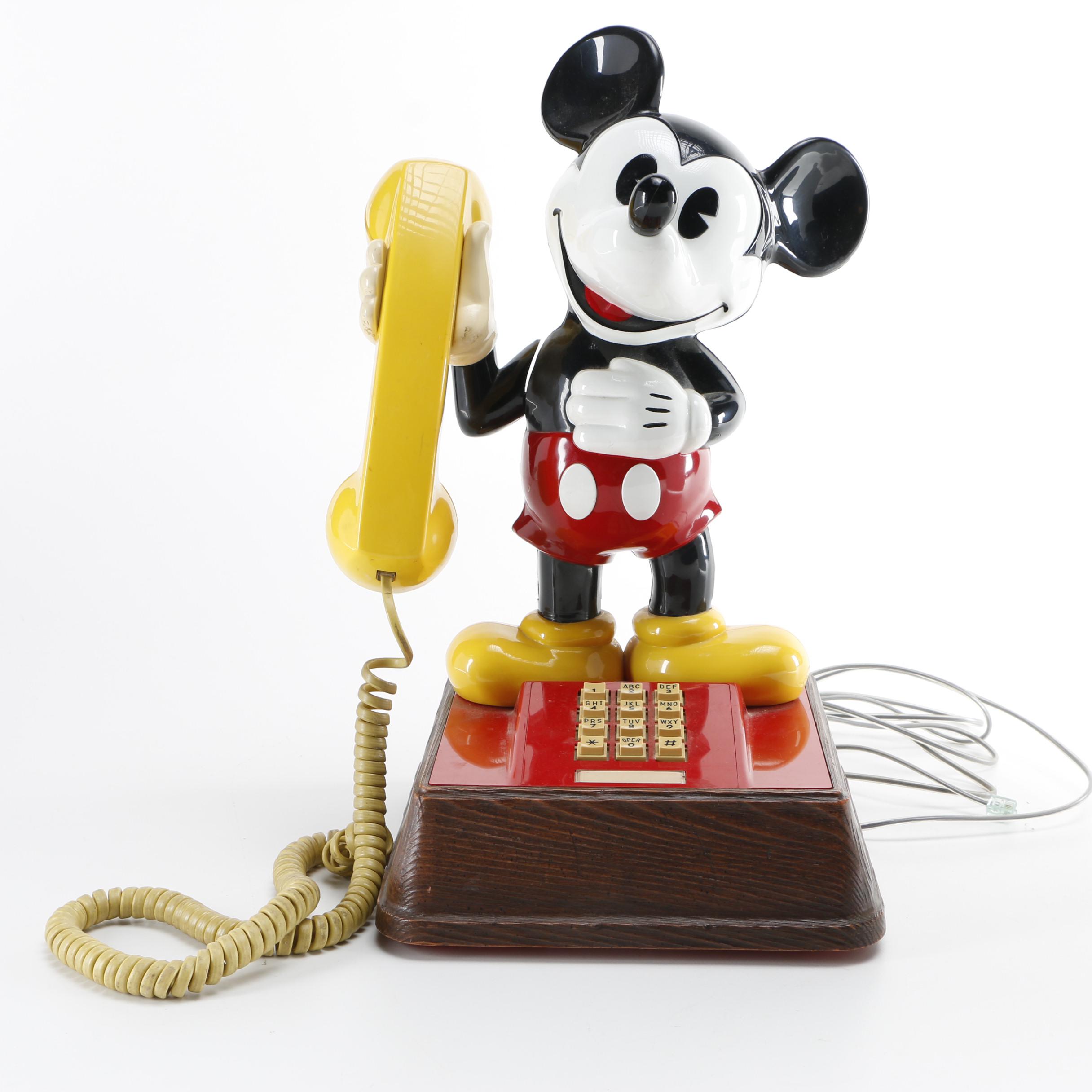 Mickey Mouse Push-Button Phone