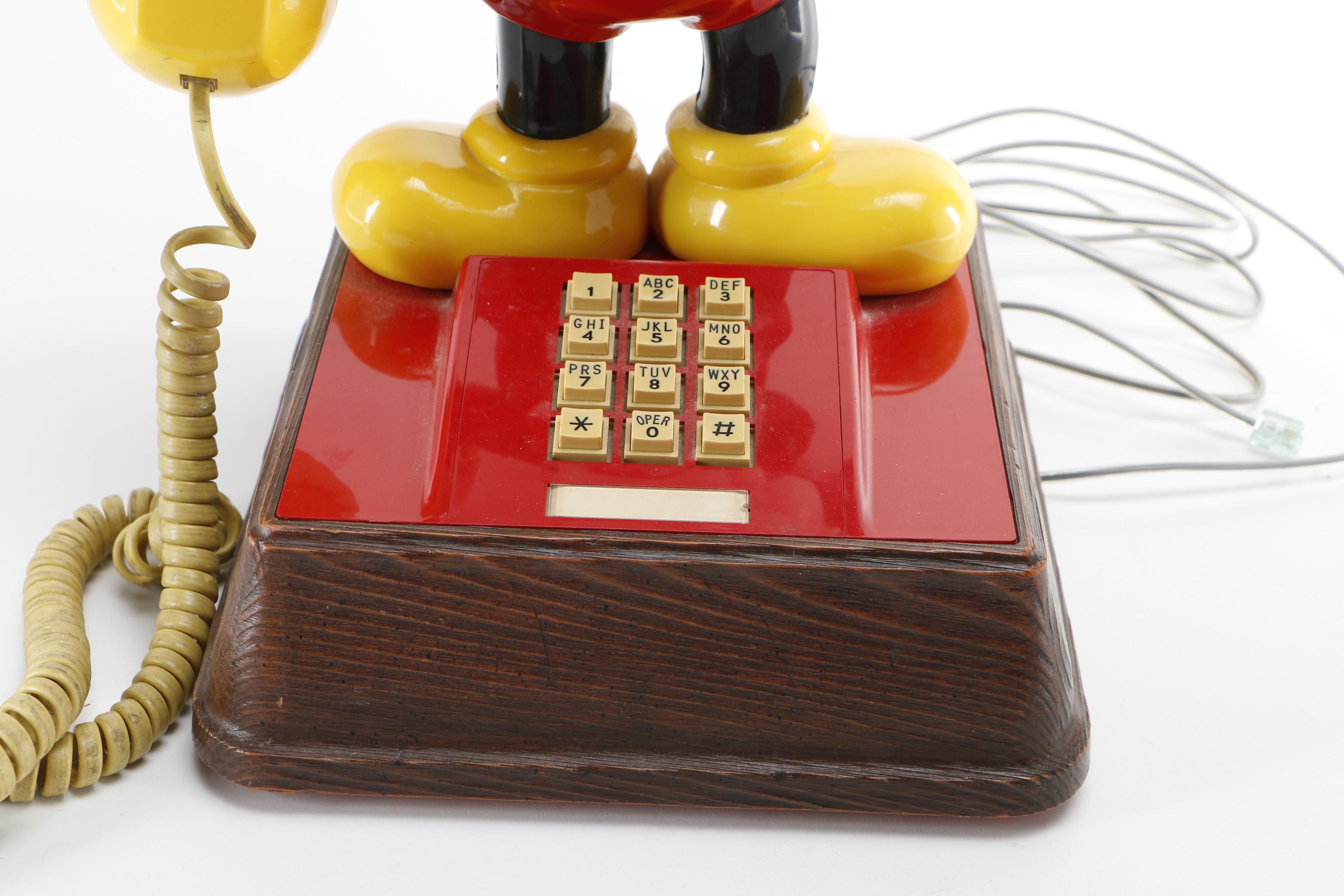 Mickey Mouse Push-Button Phone