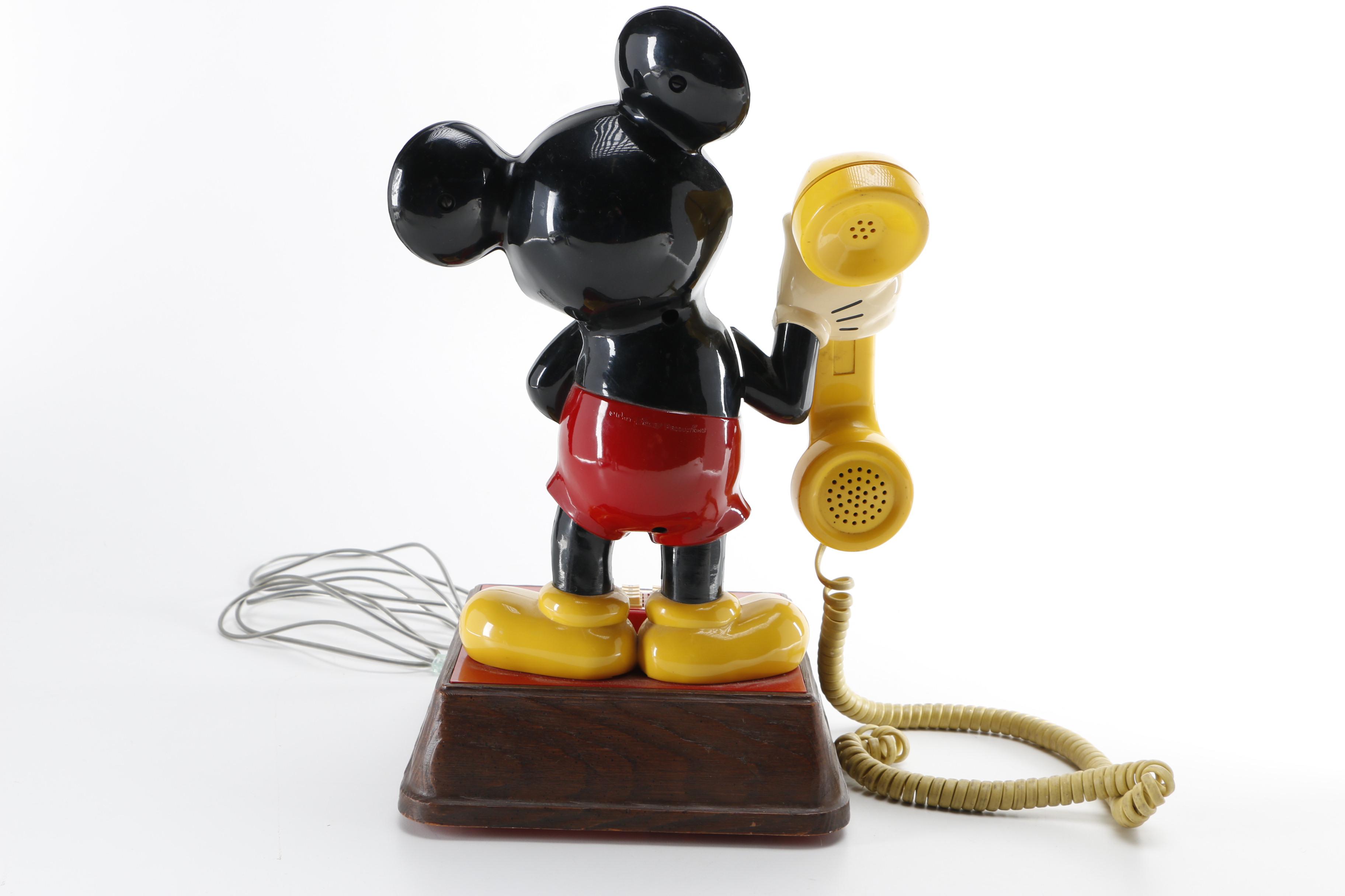 Mickey Mouse Push-Button Phone