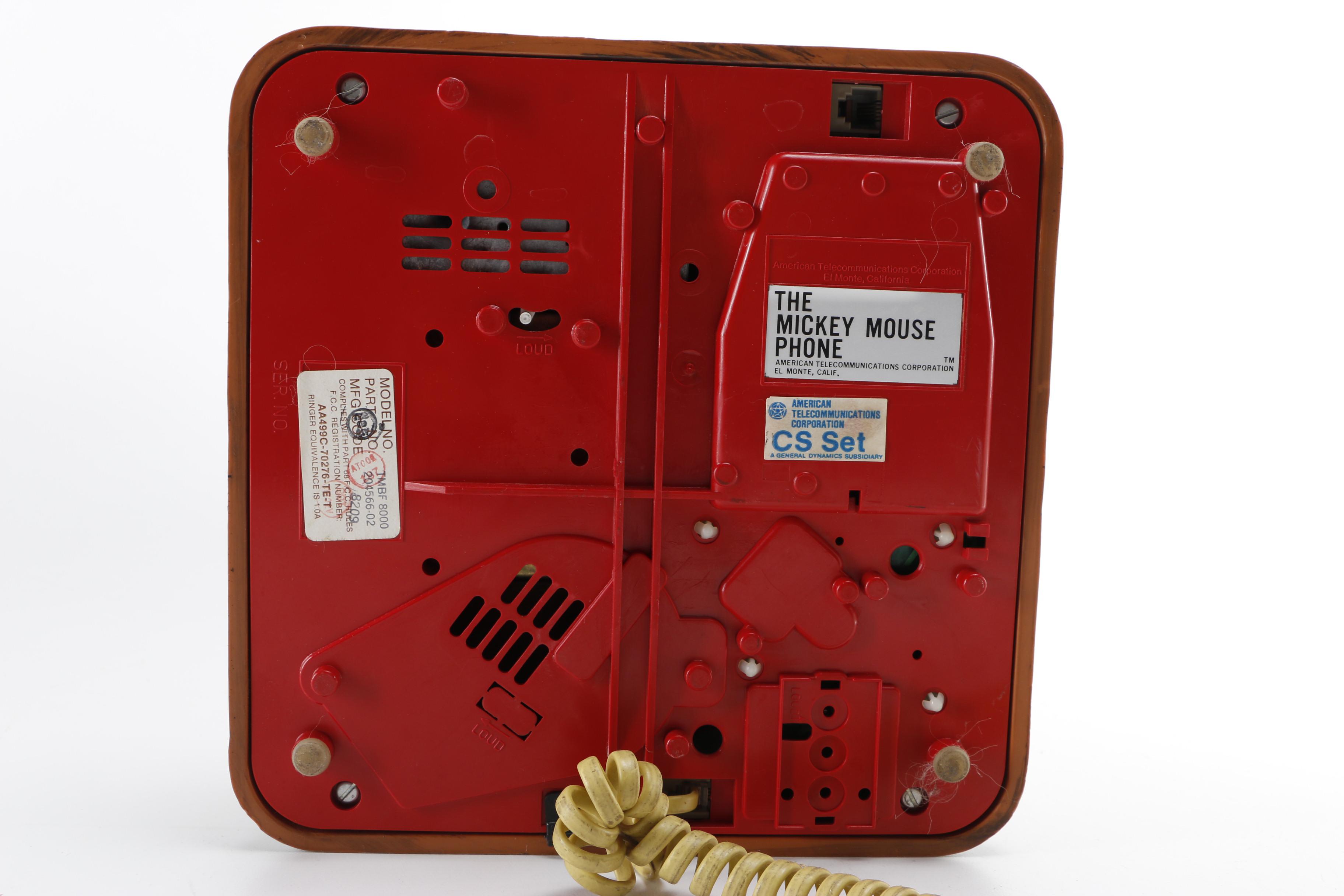 Mickey Mouse Push-Button Phone