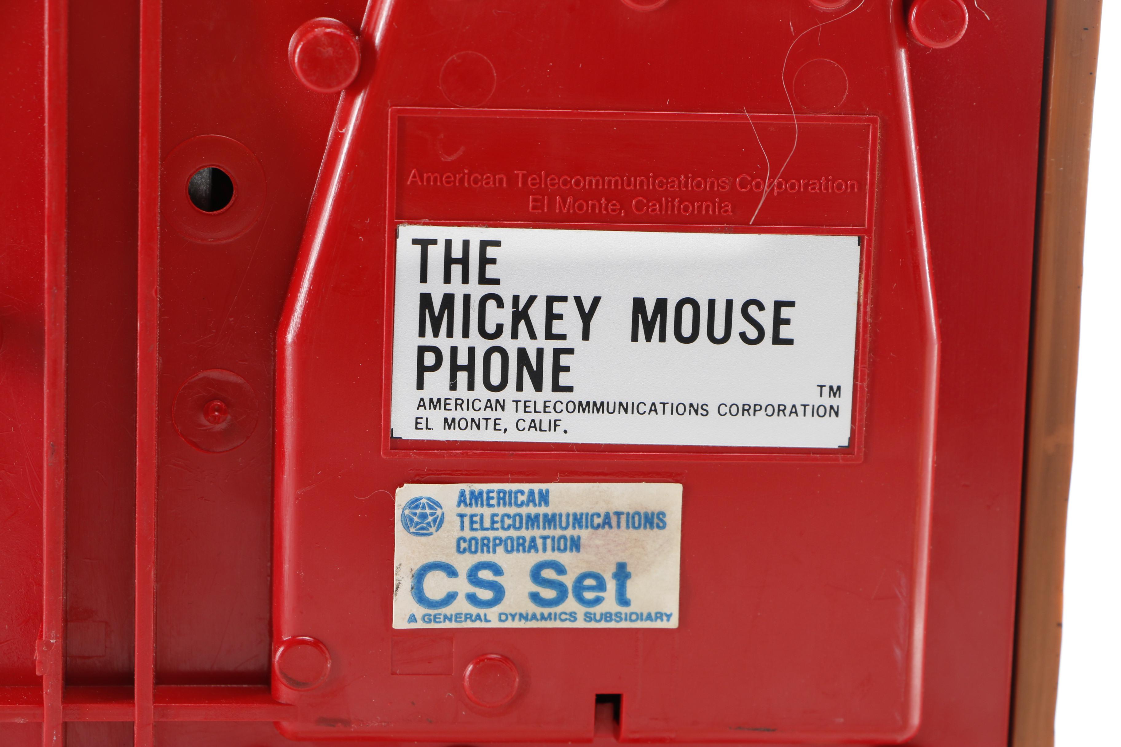 Mickey Mouse Push-Button Phone