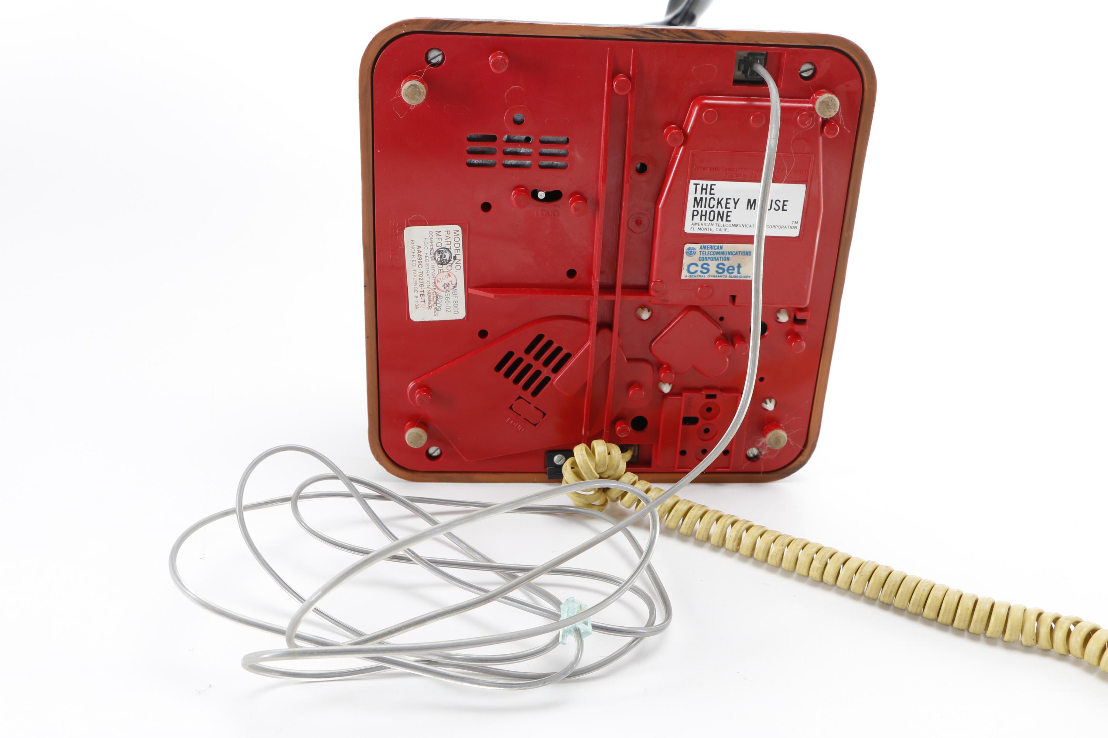 Mickey Mouse Push-Button Phone