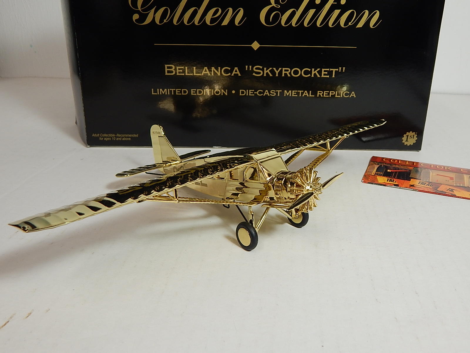 Shell Gasoline Golden Edition Die Cast Airplane