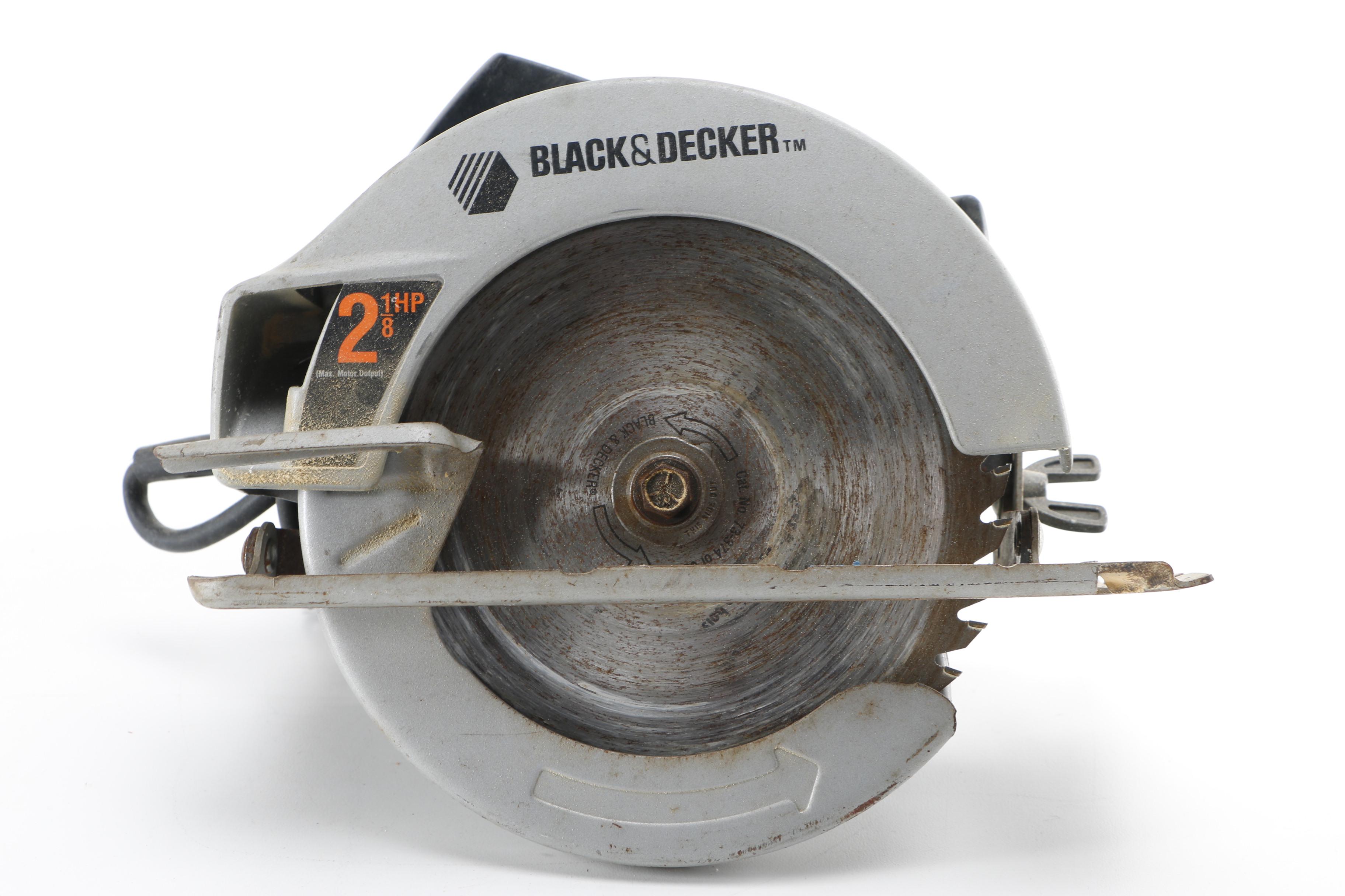 Electric Circular Saws Including Black & Decker and Ryobi