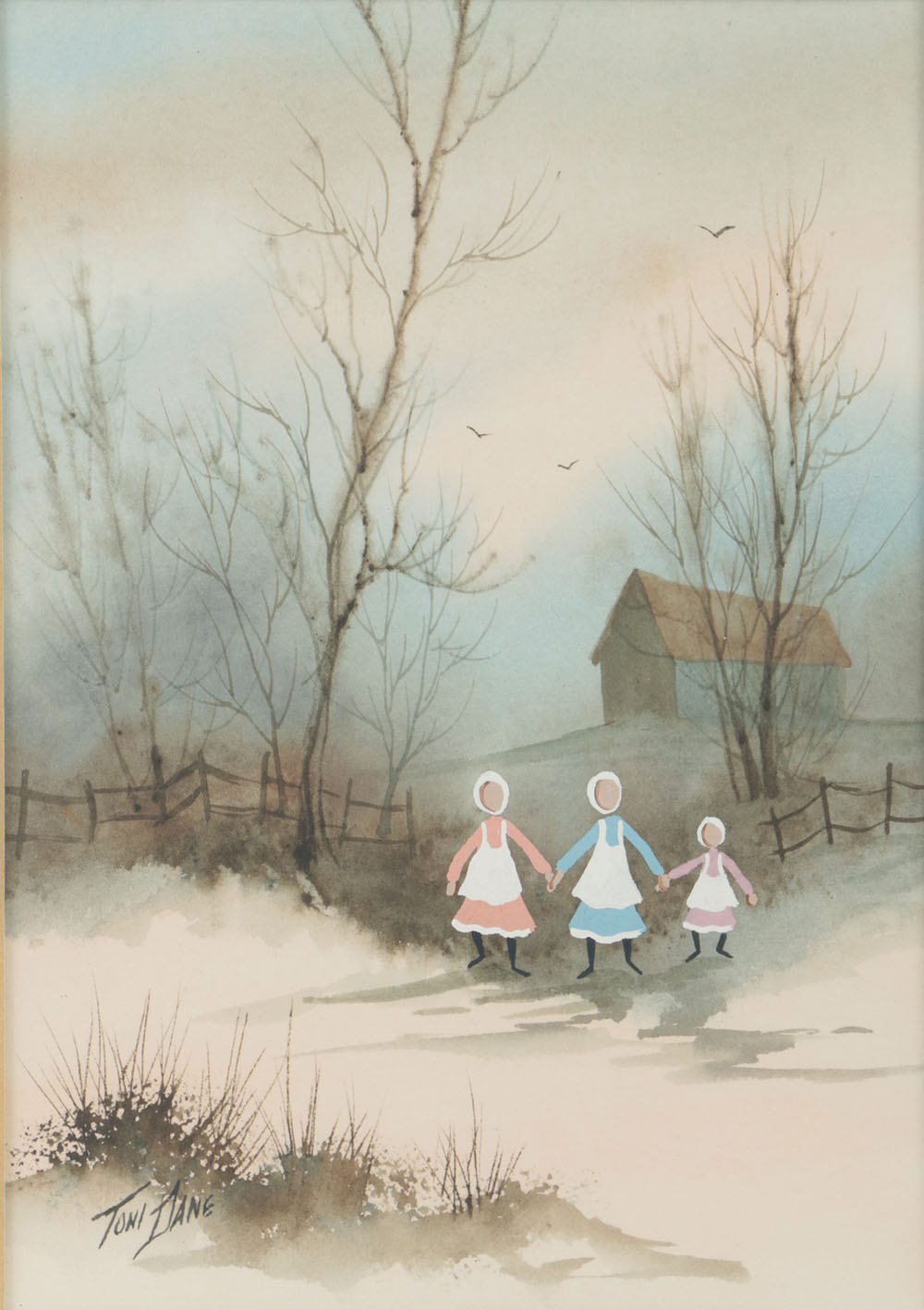 Toni Dane Original Watercolor and Gouache on Paper