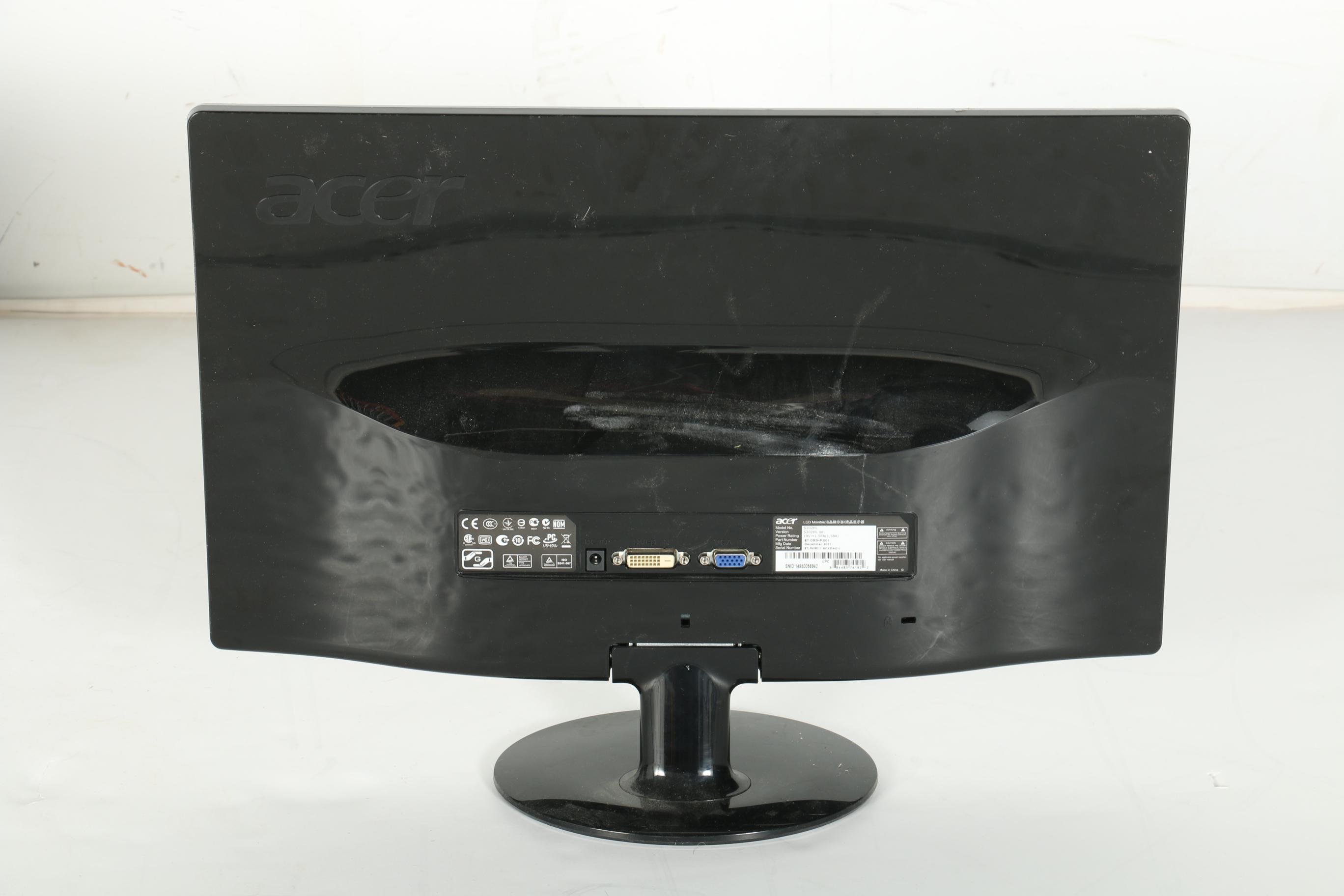 Dell and Acer LCD Computer Monitors