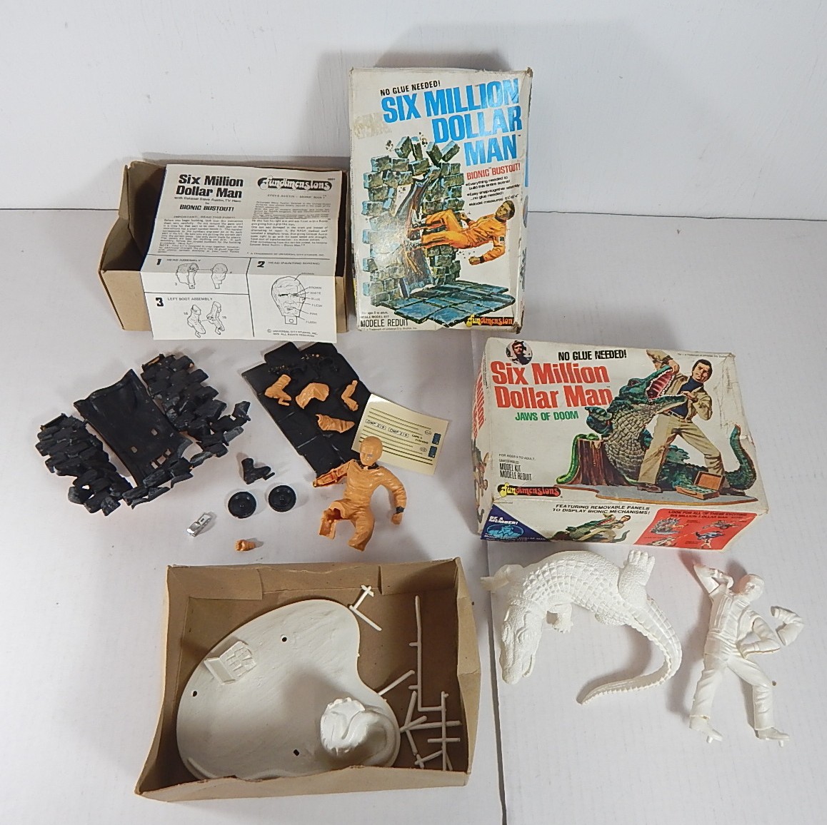 Two 1970s Model Kits - Six Million Dollar Man