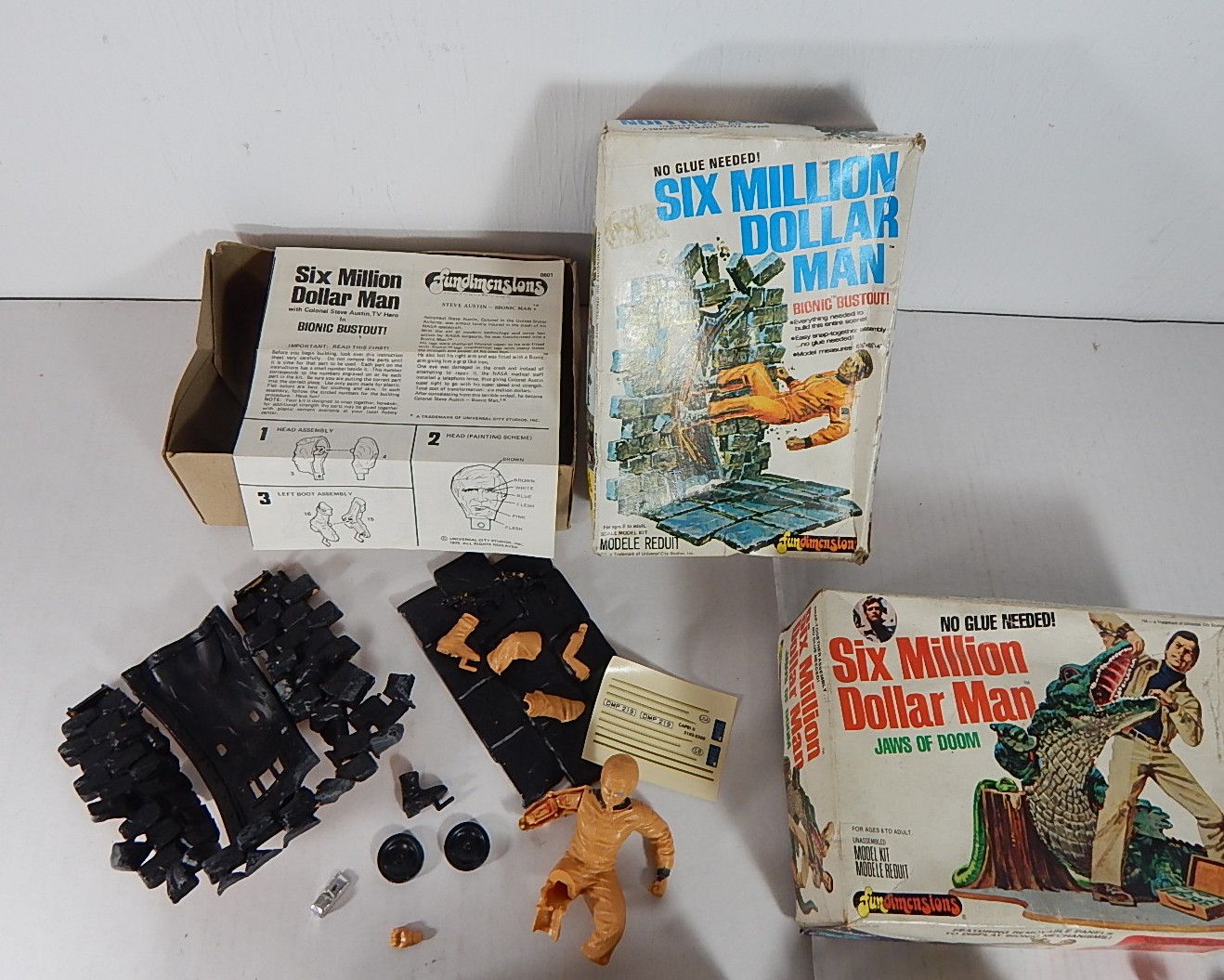 Two 1970s Model Kits - Six Million Dollar Man