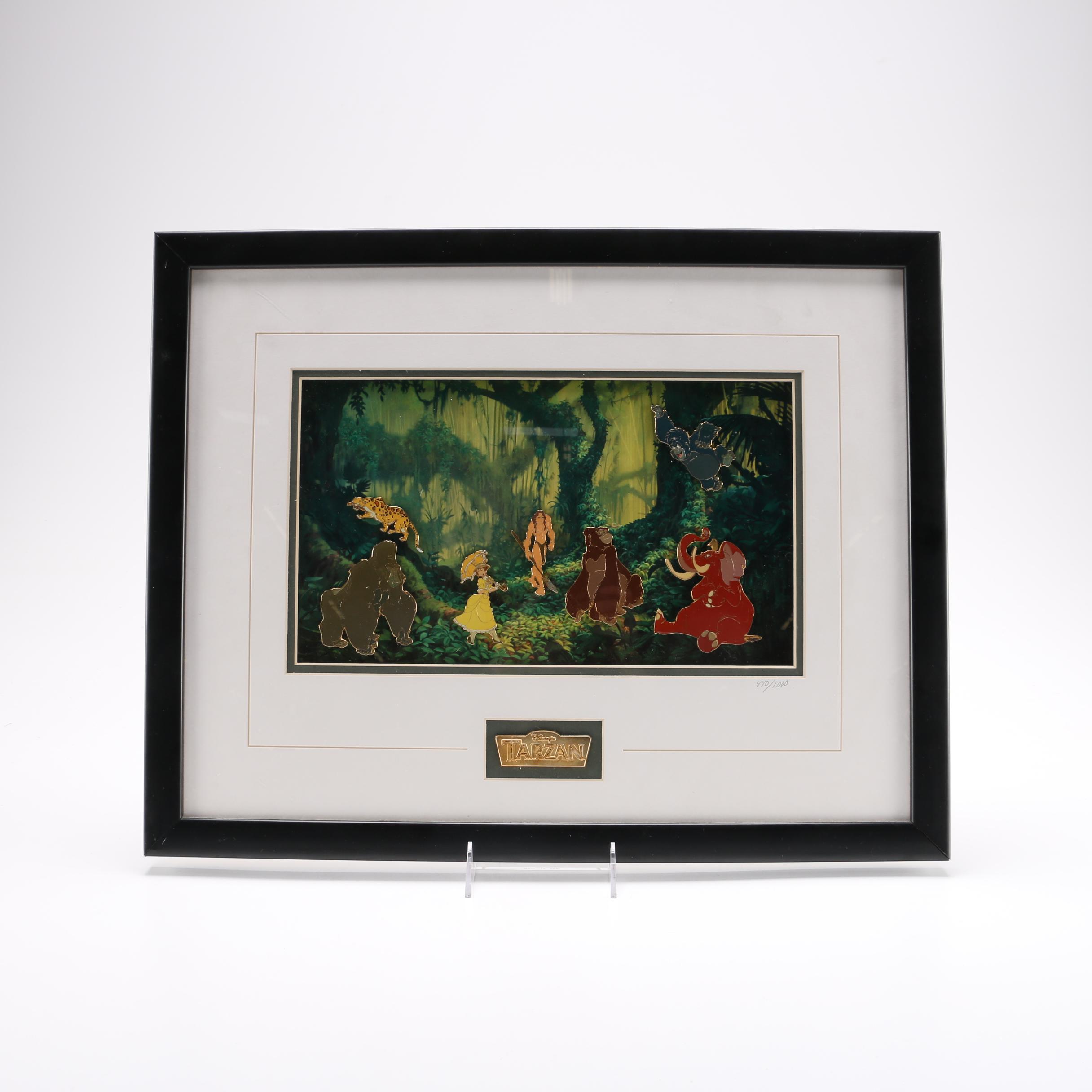 Limited Edition Framed "Tarzan" Pin Set