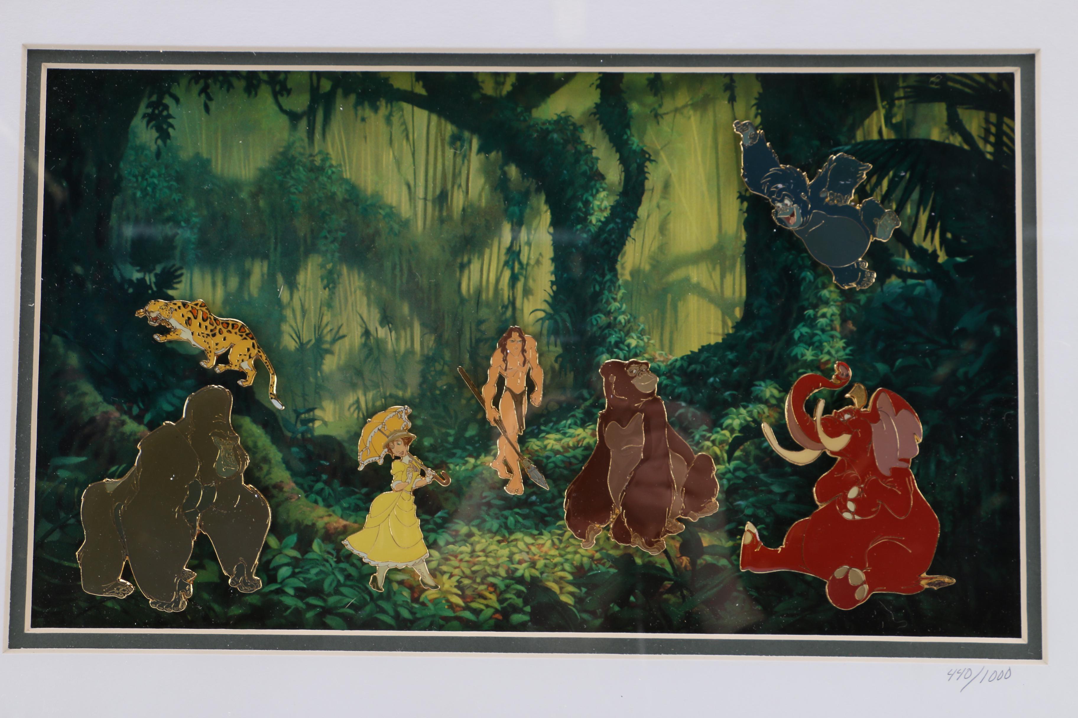 Limited Edition Framed "Tarzan" Pin Set