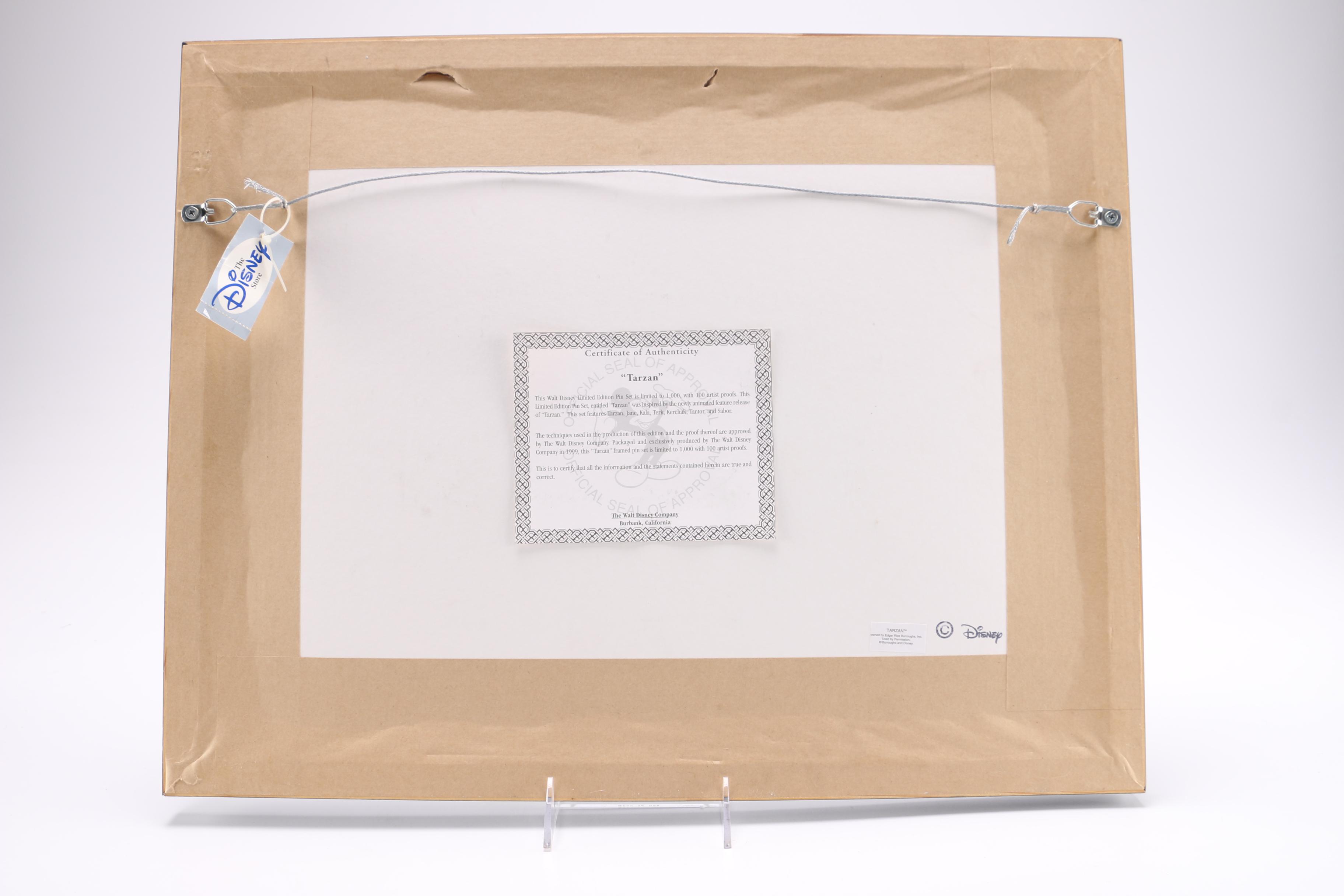 Limited Edition Framed "Tarzan" Pin Set