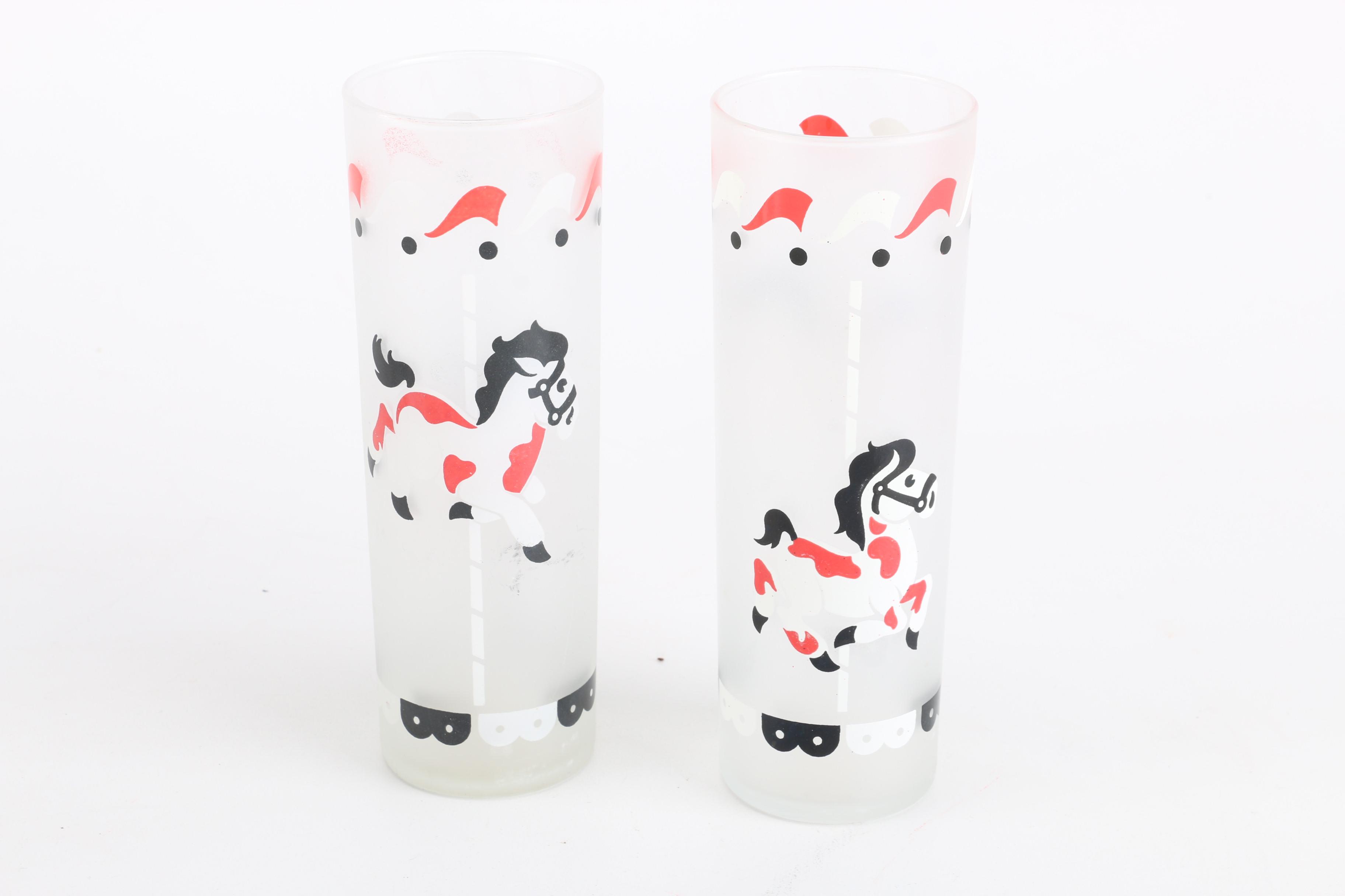 Libbey "Carousel" Iced Tea Glasses