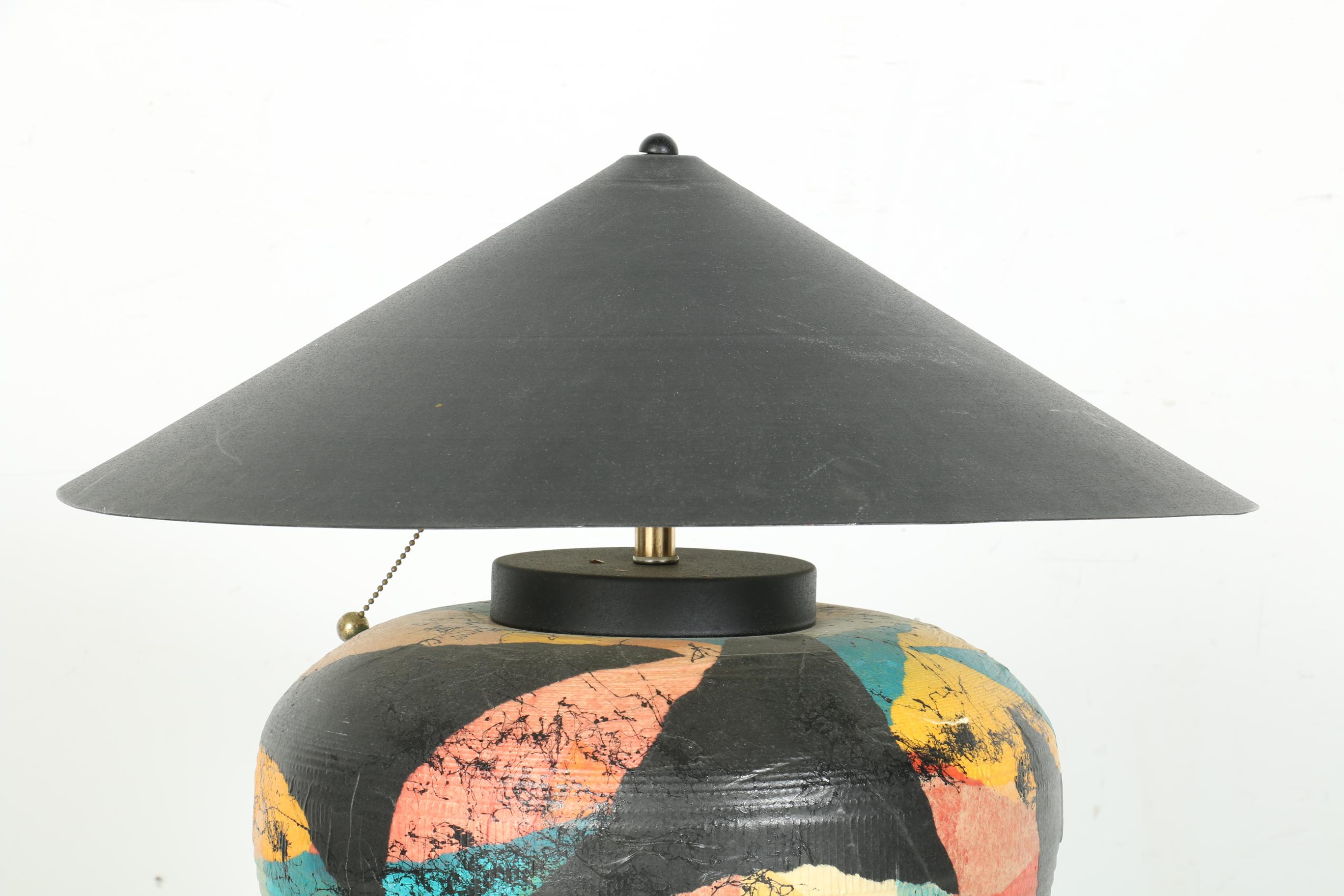 Paper Mache Table Lamp