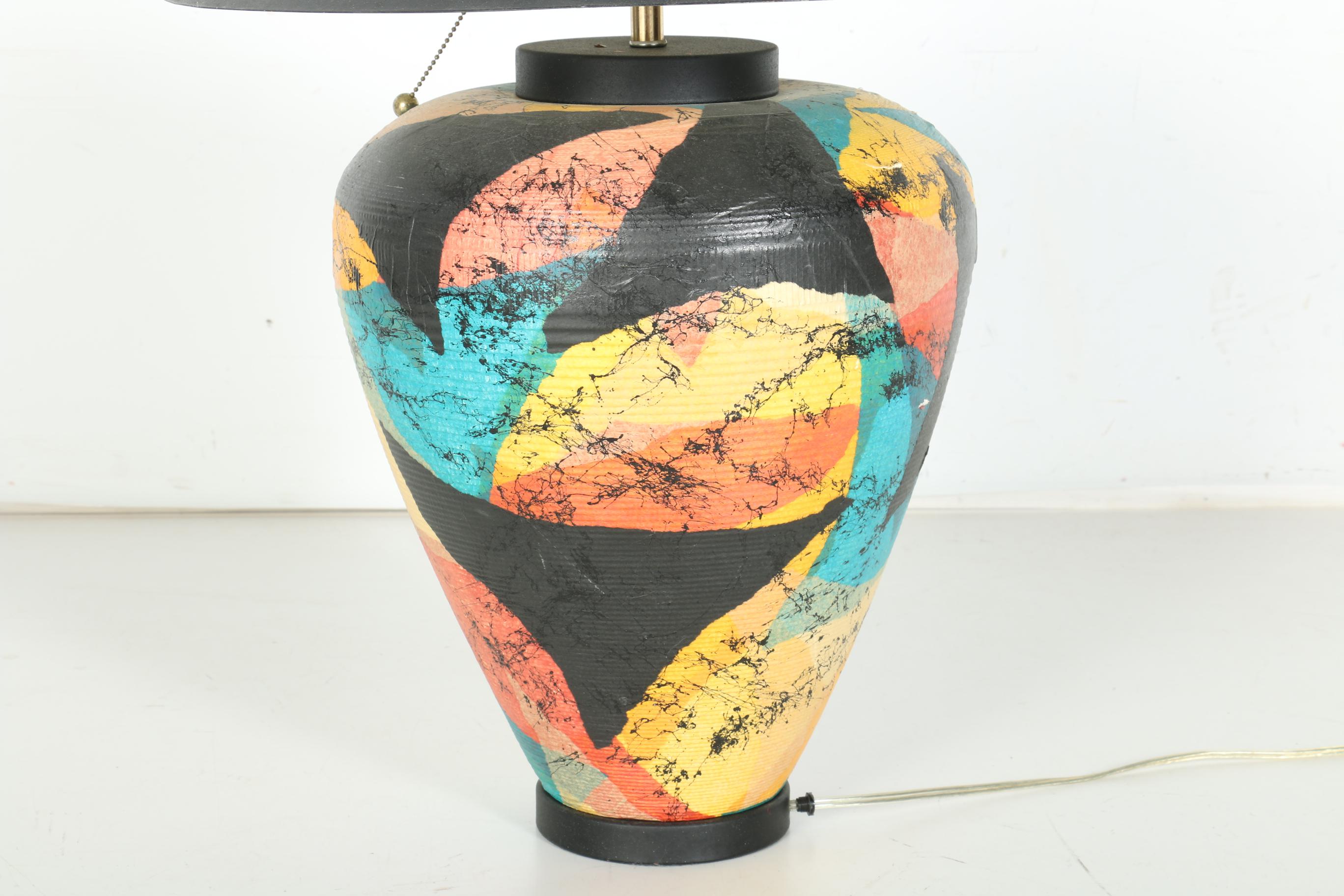 Paper Mache Table Lamp