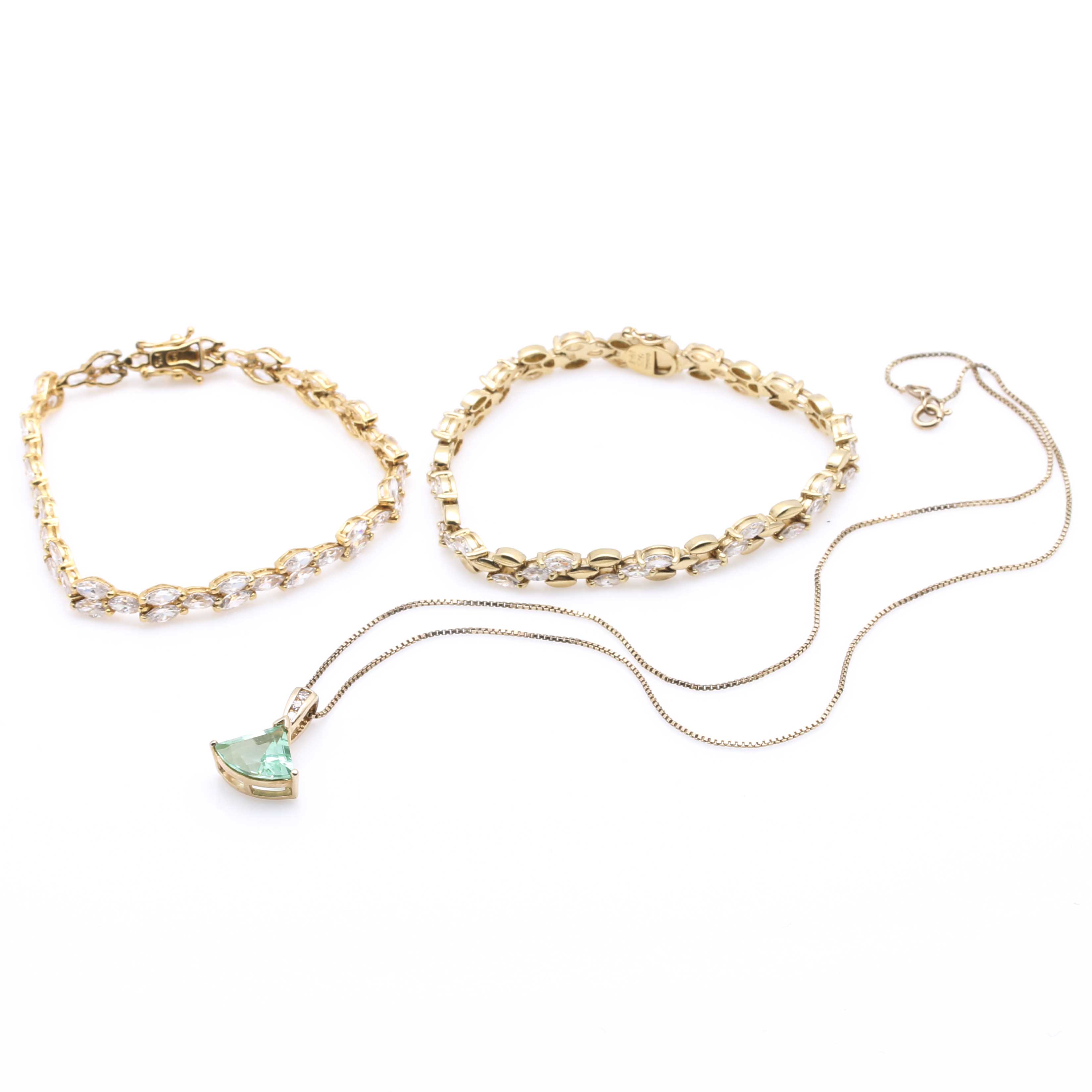 Gold Tone Sterling Silver Jewelry