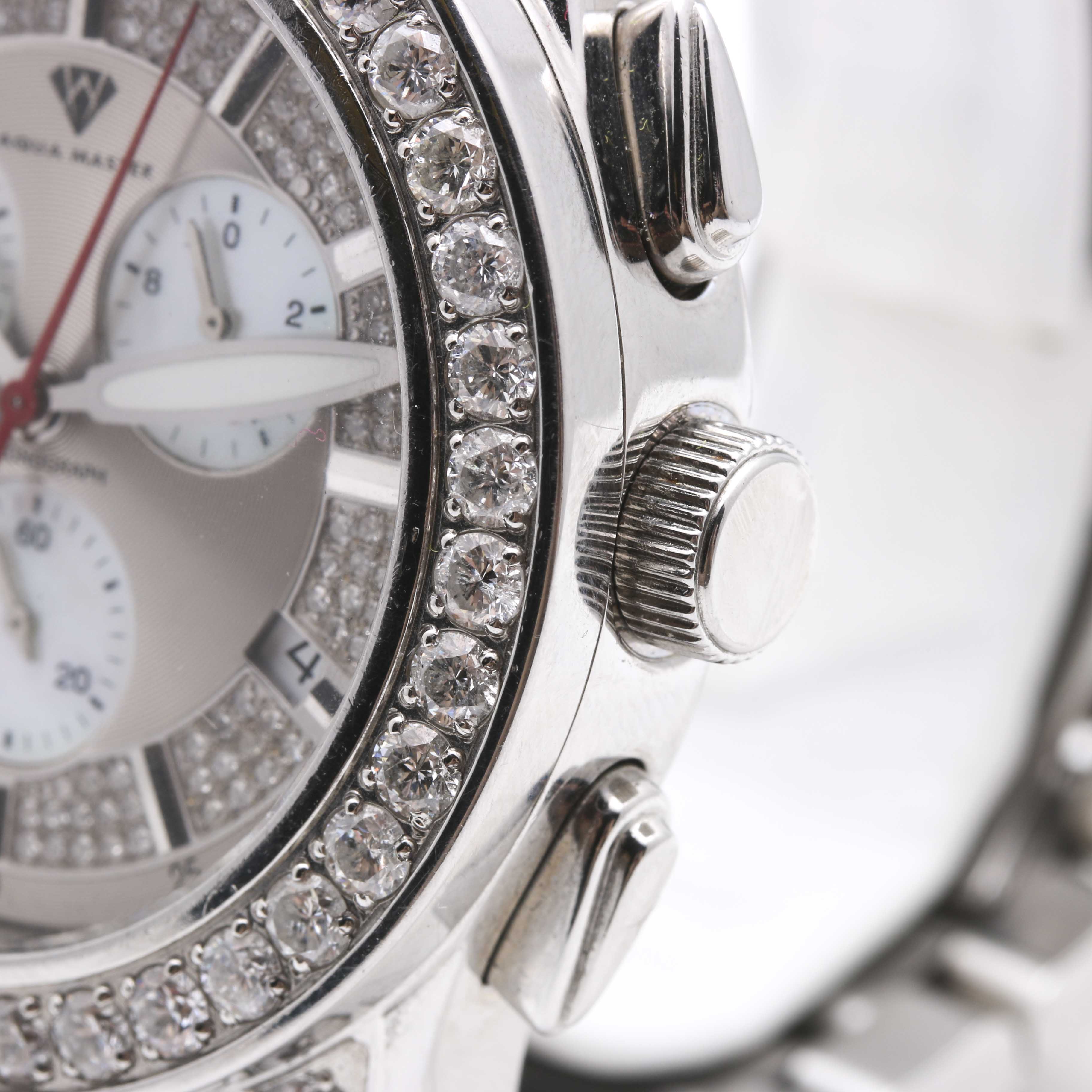 Stainless Steel Aqua Master Diamond Watch
