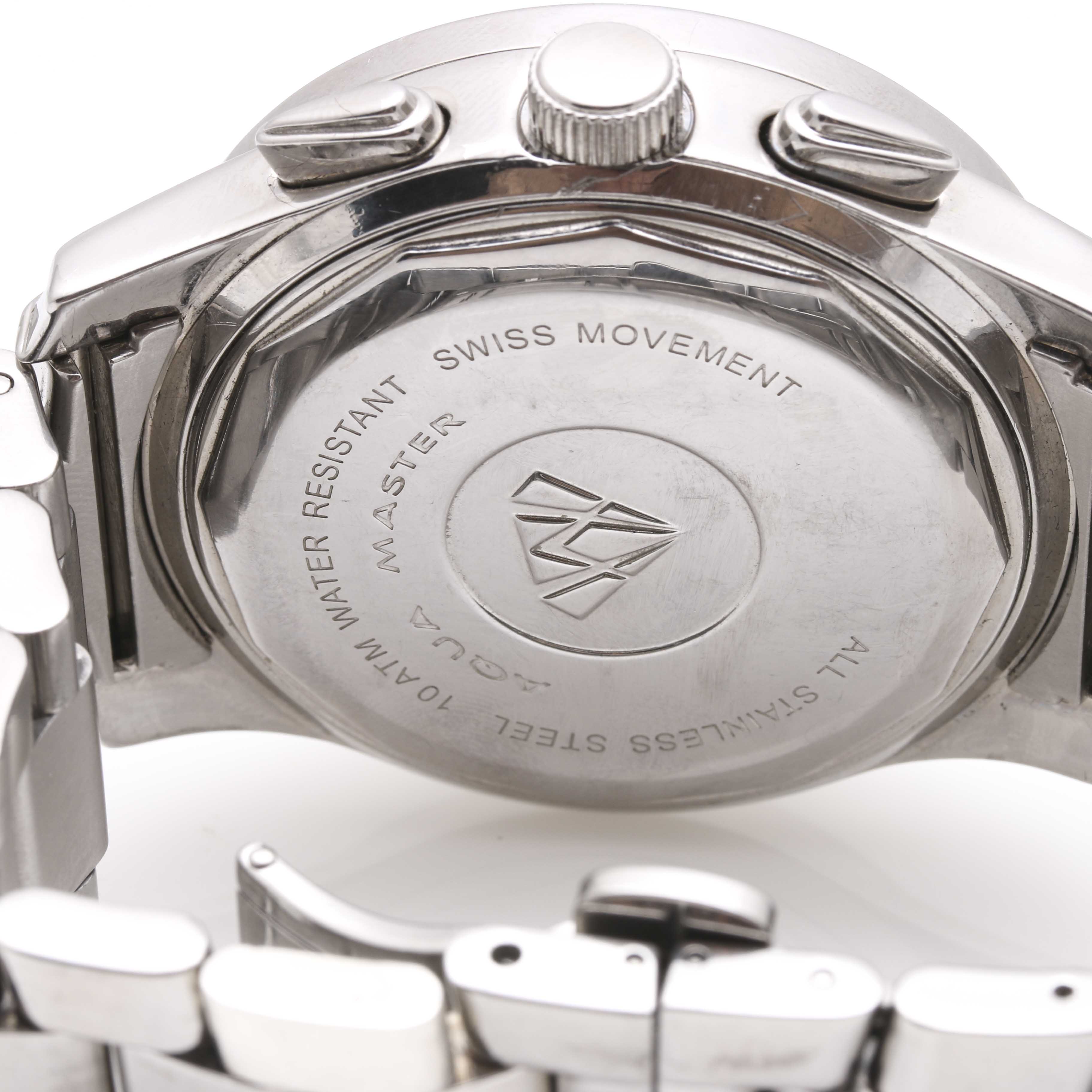 Stainless Steel Aqua Master Diamond Watch