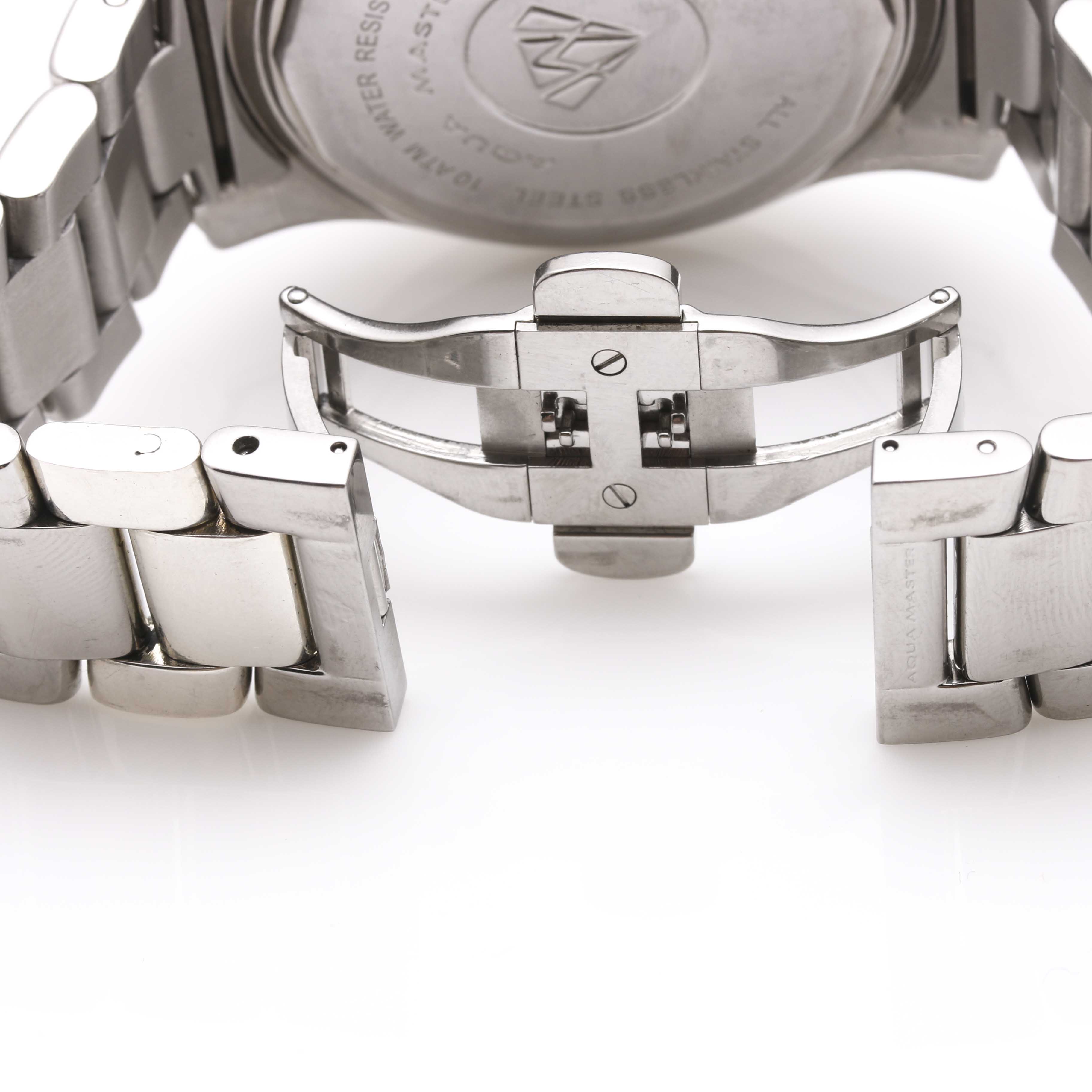 Stainless Steel Aqua Master Diamond Watch