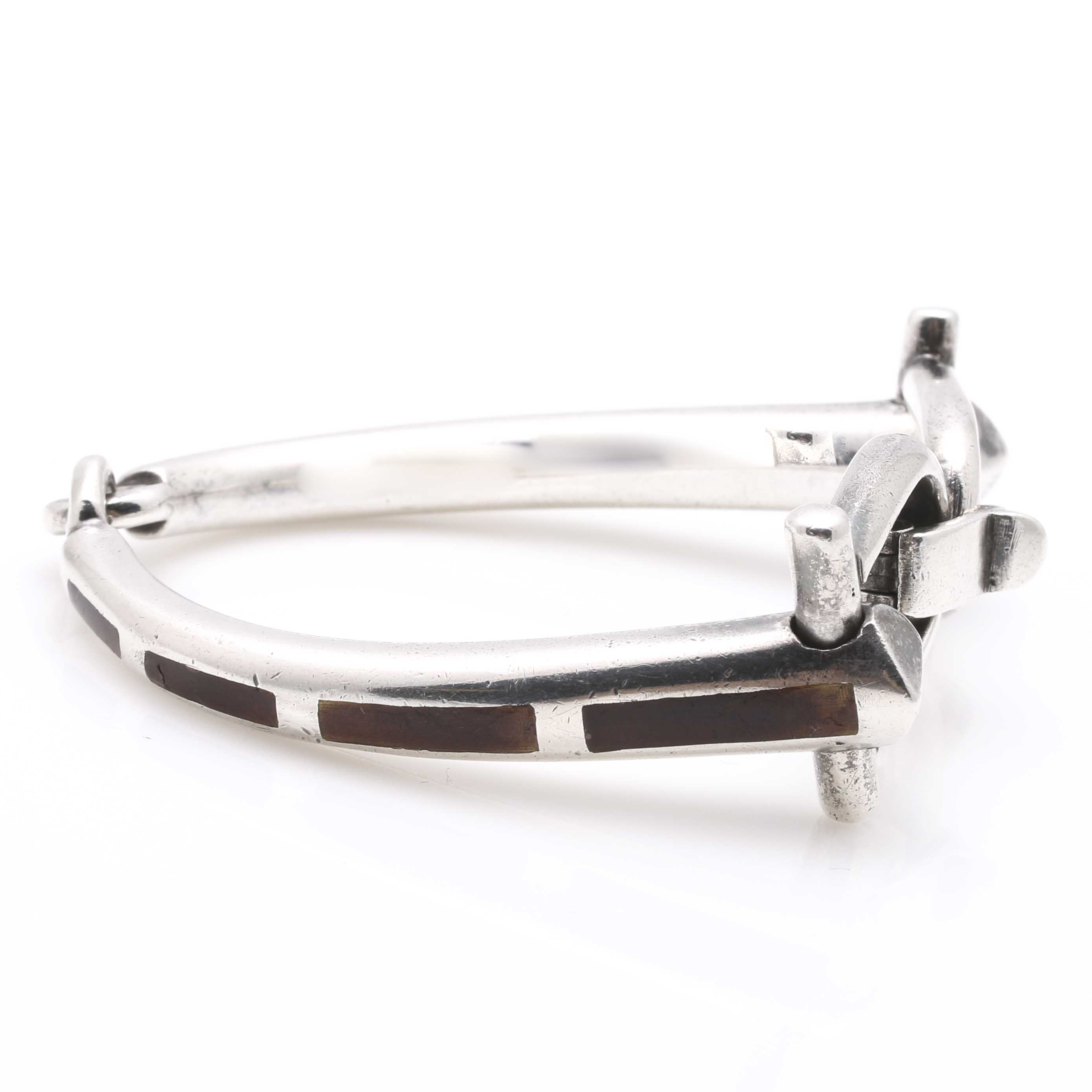 Gucci Sterling Silver Horse Bit Bracelet