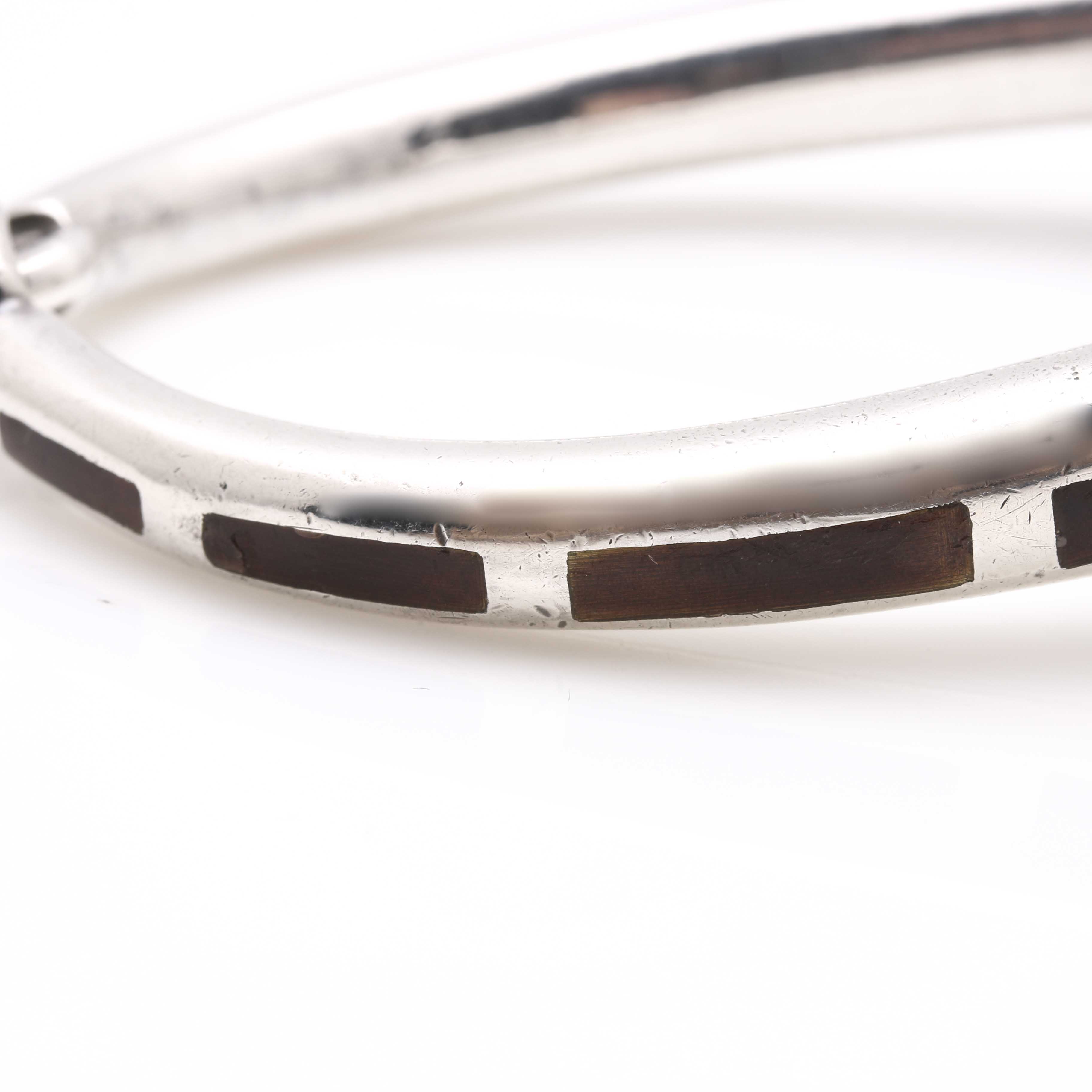 Gucci Sterling Silver Horse Bit Bracelet