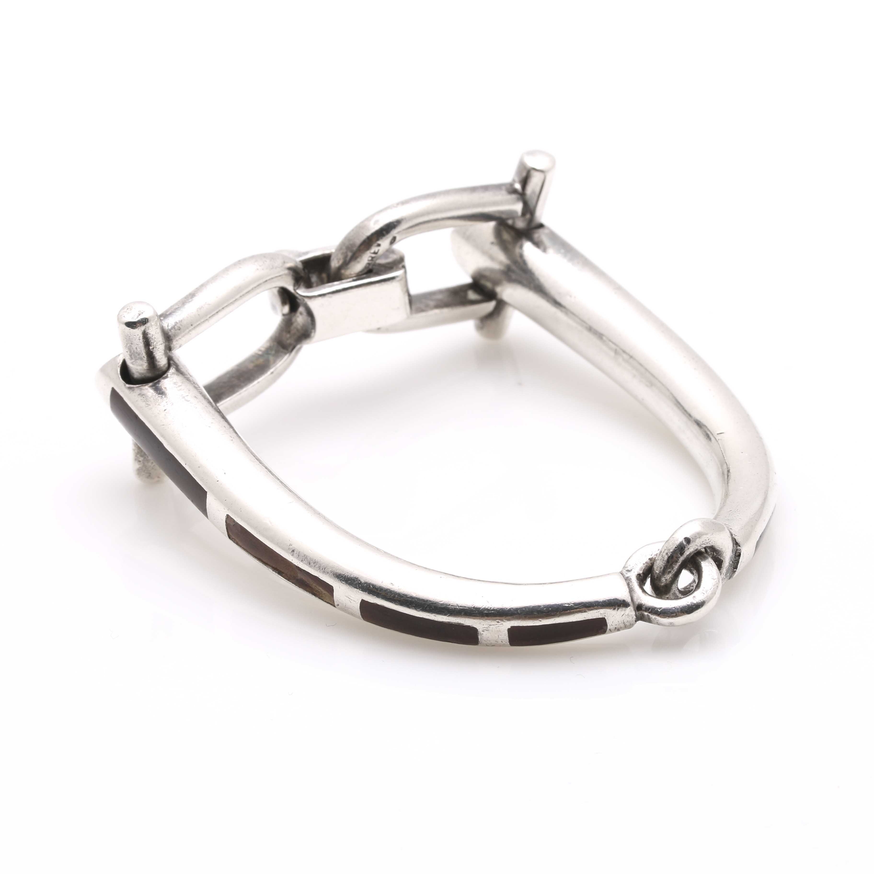 Gucci Sterling Silver Horse Bit Bracelet