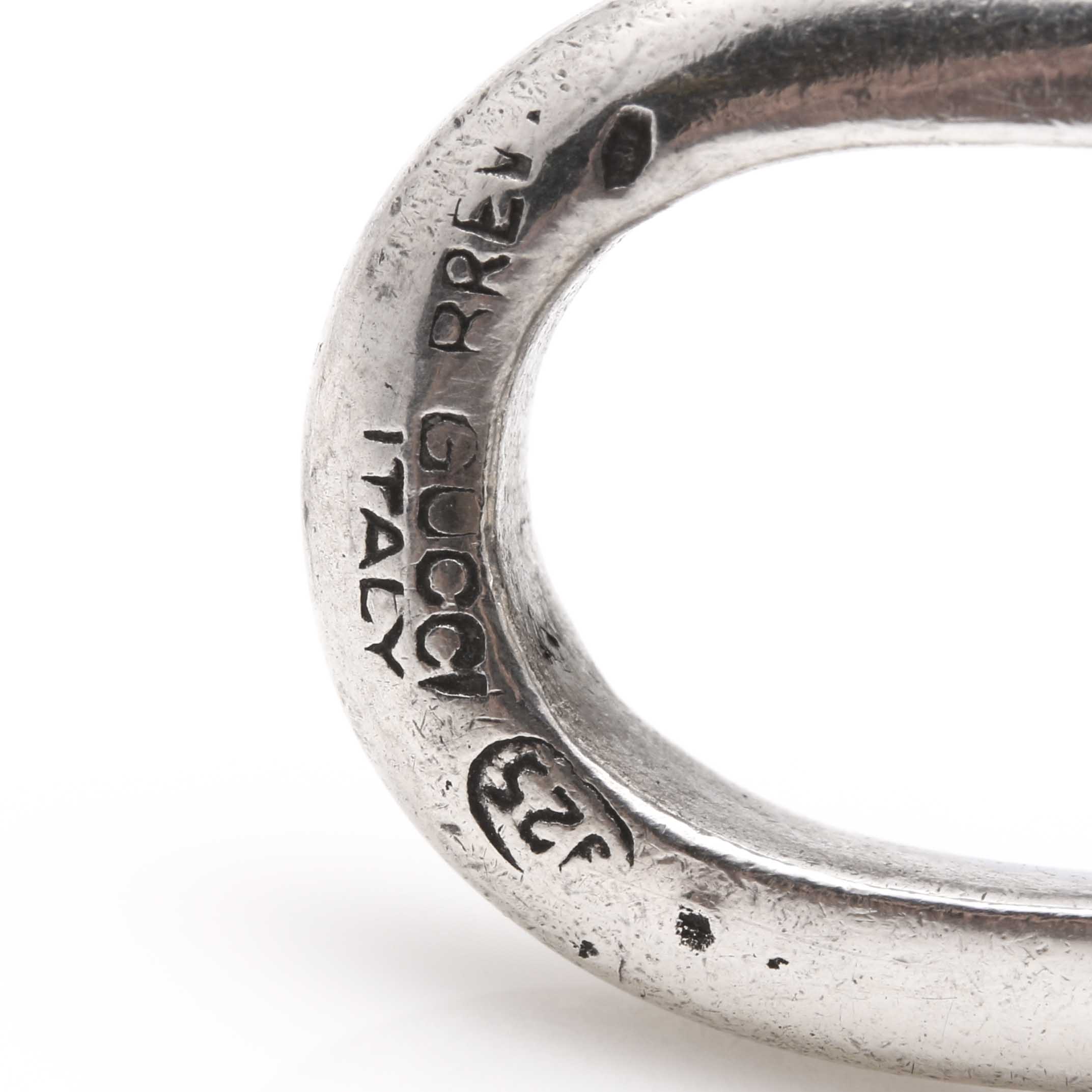 Gucci Sterling Silver Horse Bit Bracelet