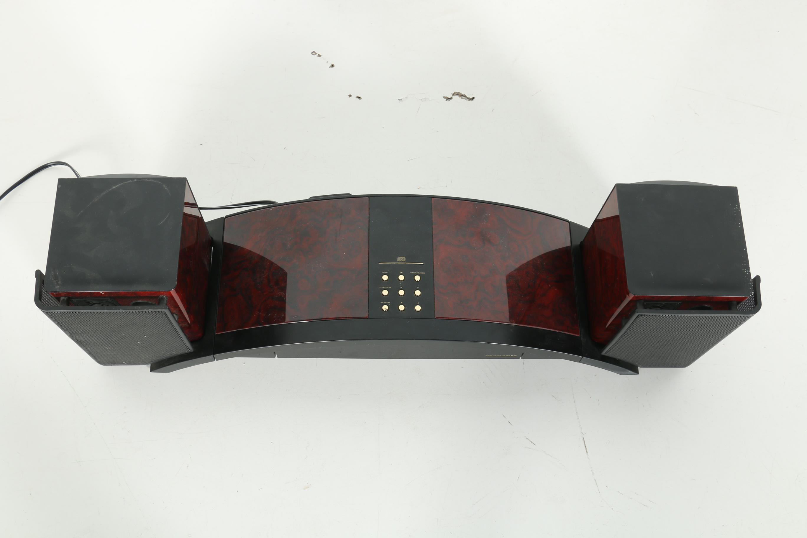 Marantz AM/FM Stereo CD Player and Speakers