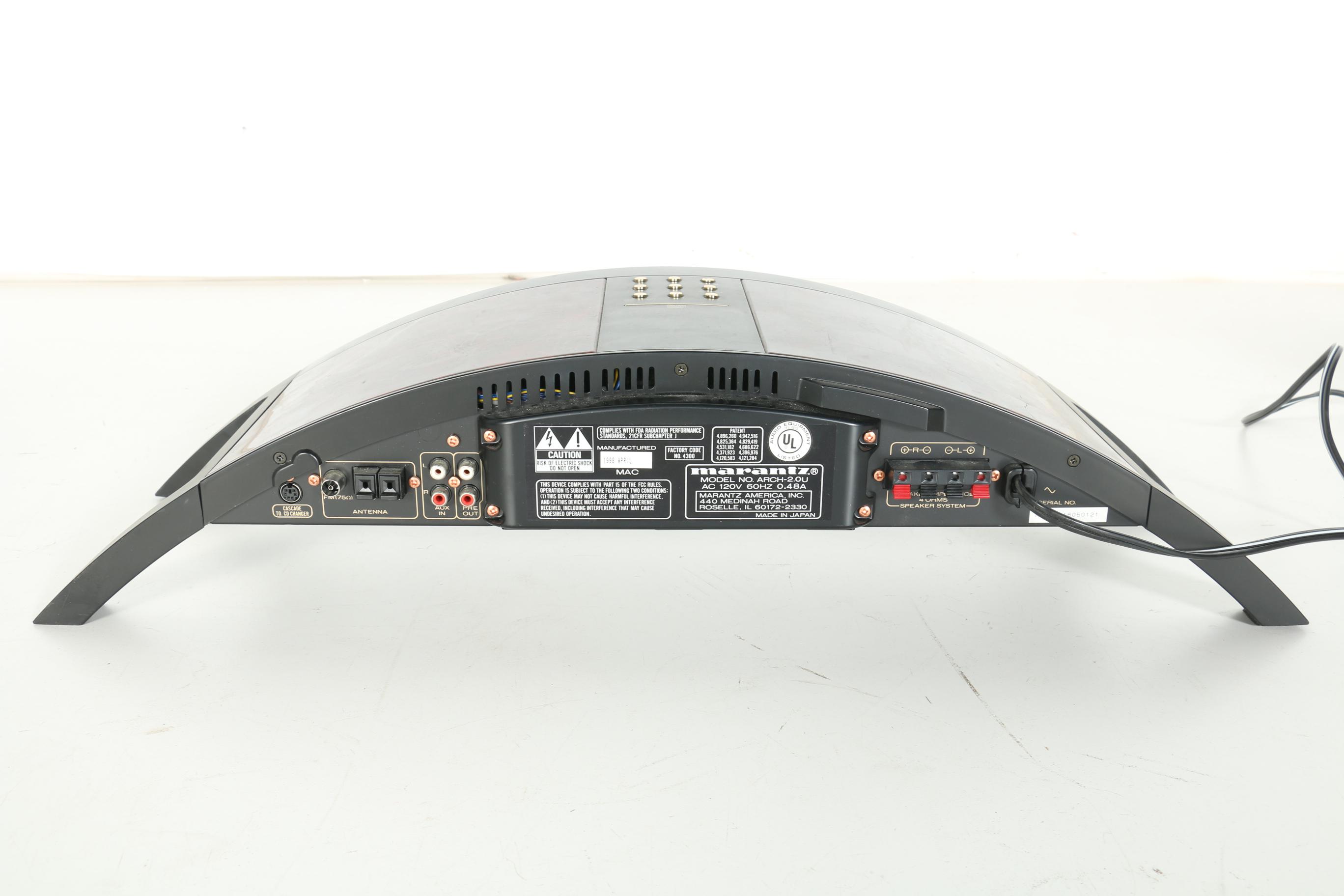 Marantz AM/FM Stereo CD Player and Speakers